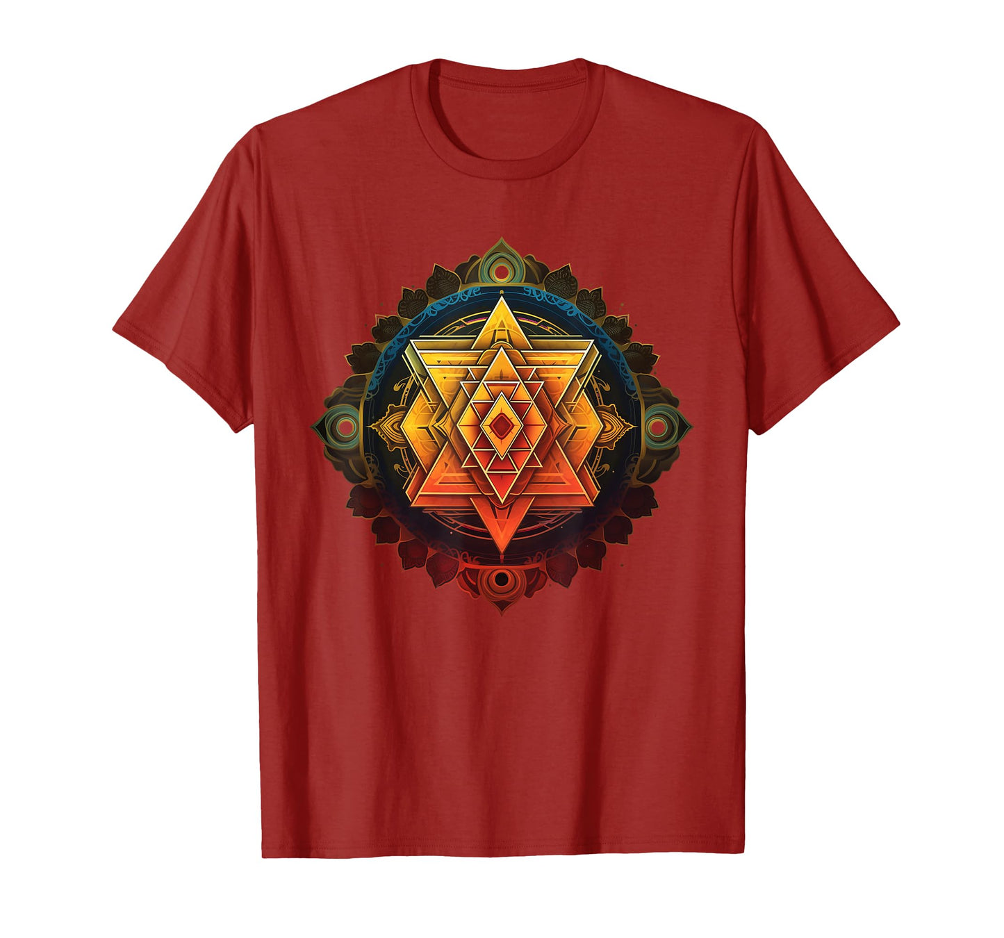 Sri Yantra Sacred Geometry Spiritual Healing T-Shirt