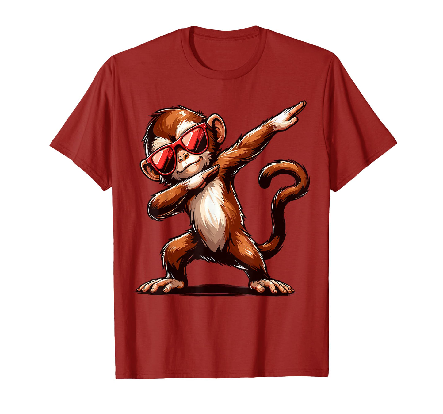 Dabbing Monkey with Sunglasses Monkey Animal T-Shirt