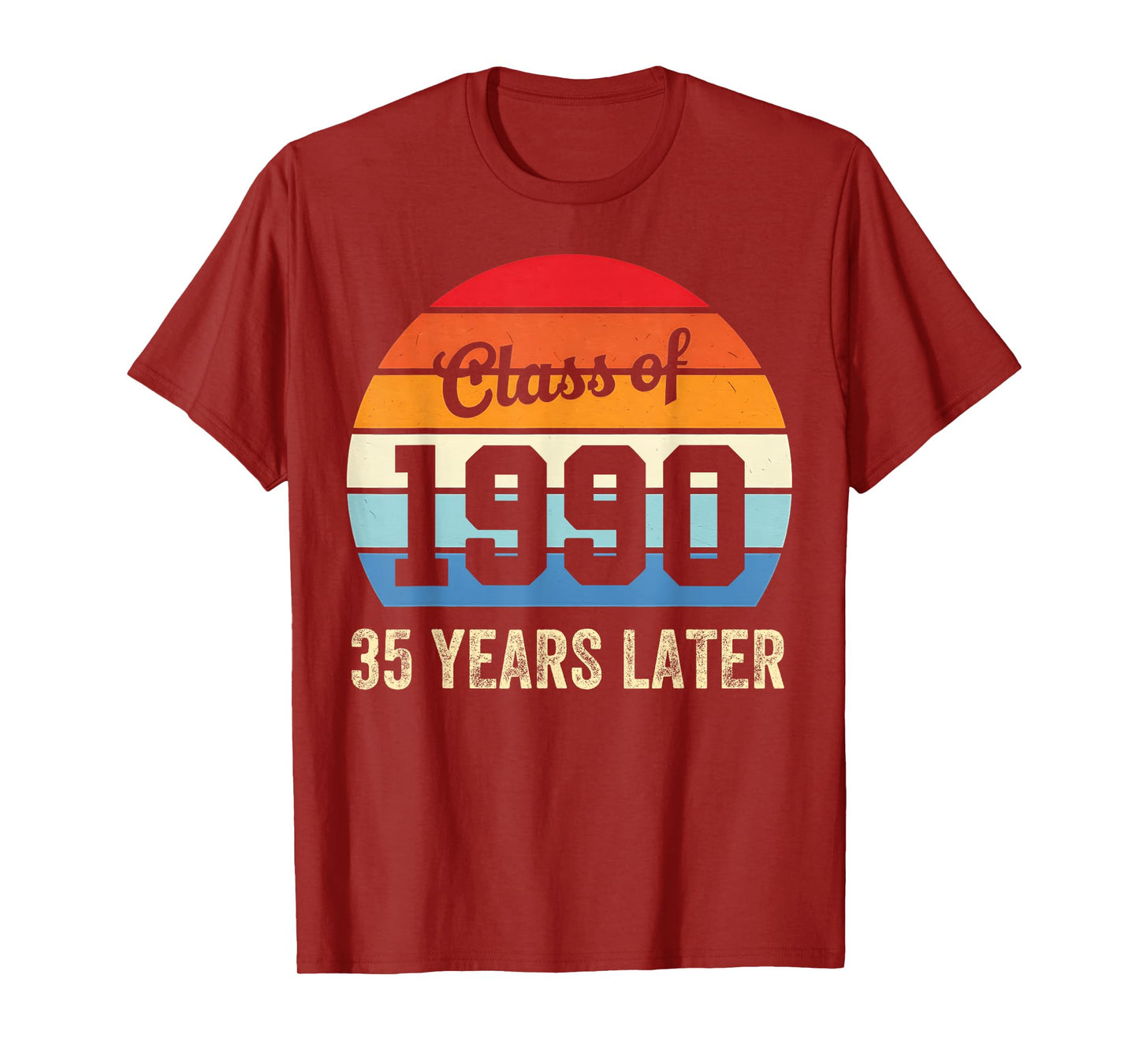 Vintage Class Of 1990 35 Years Later Reunion 35th Graduation T-Shirt