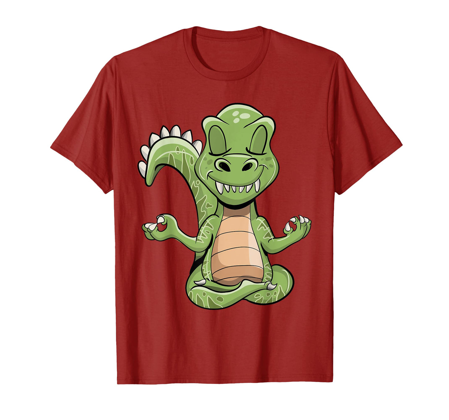 Dino Yoga Dinosaur Dragon Meditating T-Rex Yogasaurus Zen T-Shirt