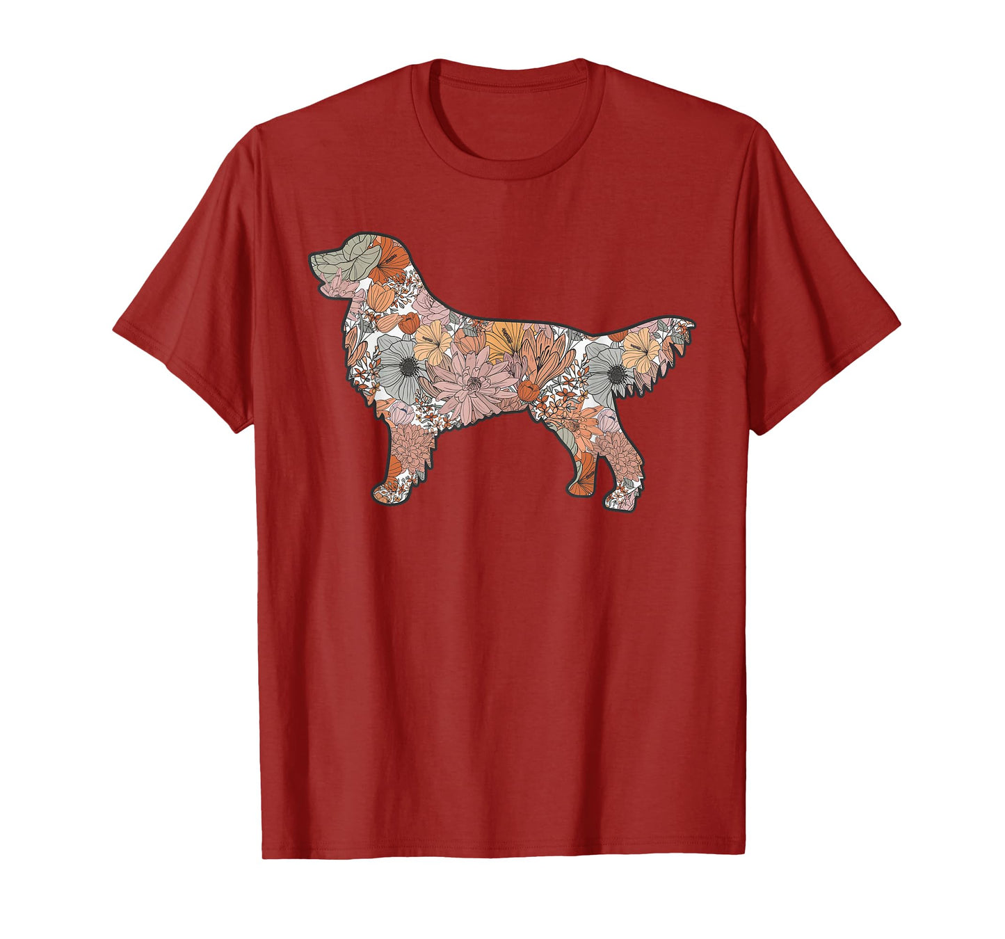 Wildflower Golden Retriever, Cute Mother's Day Golden Mom T-Shirt