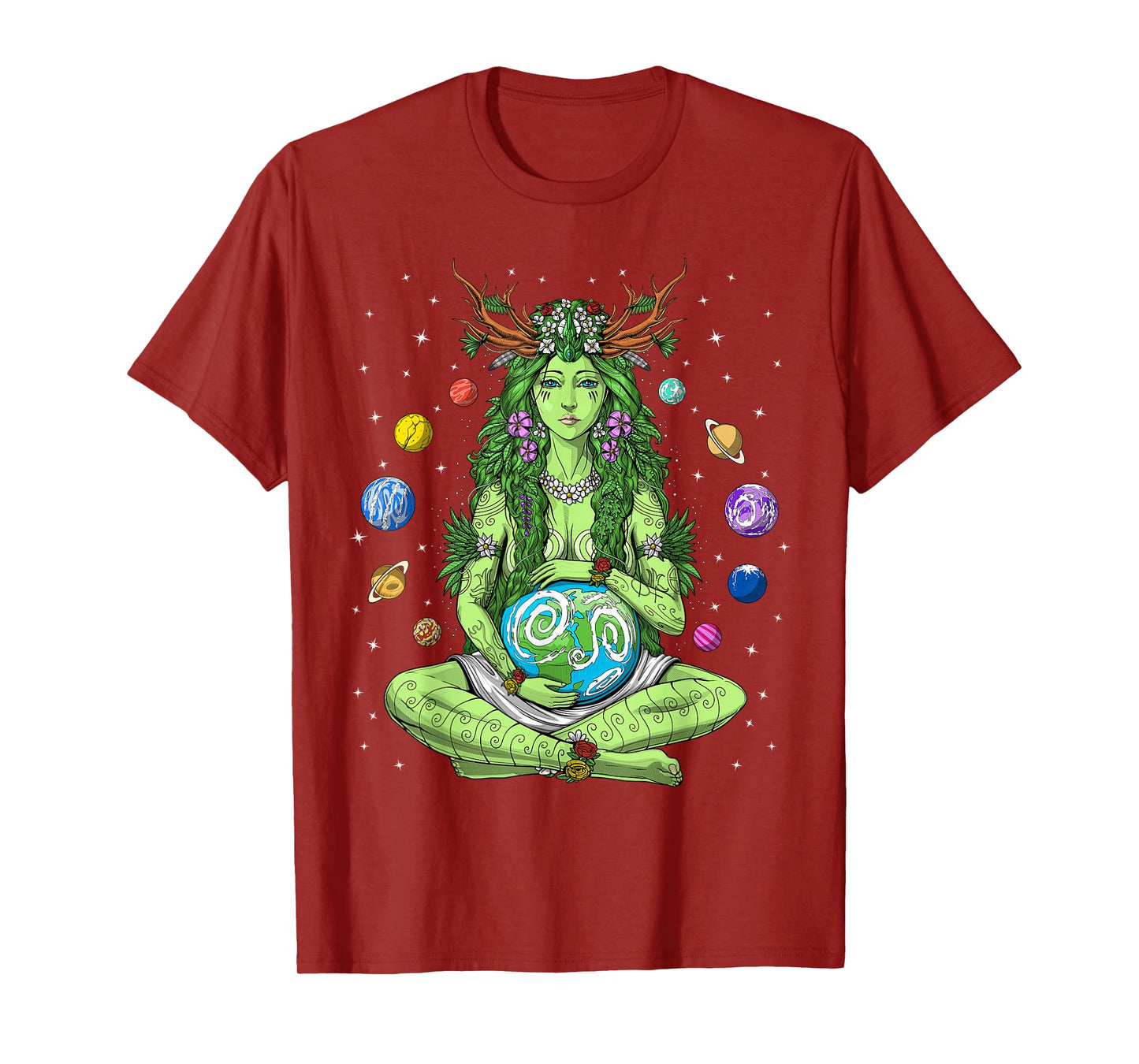 Gaia Greek Goddess Pagan Mother Earth Hippie Nature Witchy T-Shirt