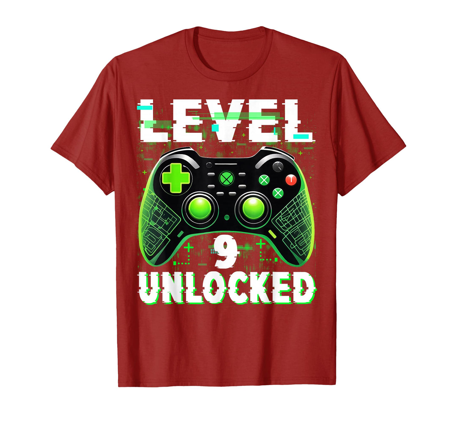 Level 9 Unlocked Shirt Funny Video Gamer Geek 9th Birthday T-Shirt