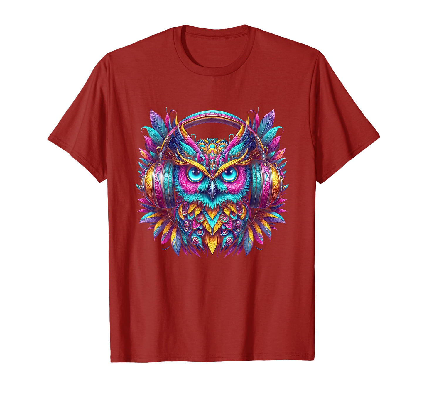 Rave Rainbow Owl House EDM Festival Raver Animal EDC T-Shirt