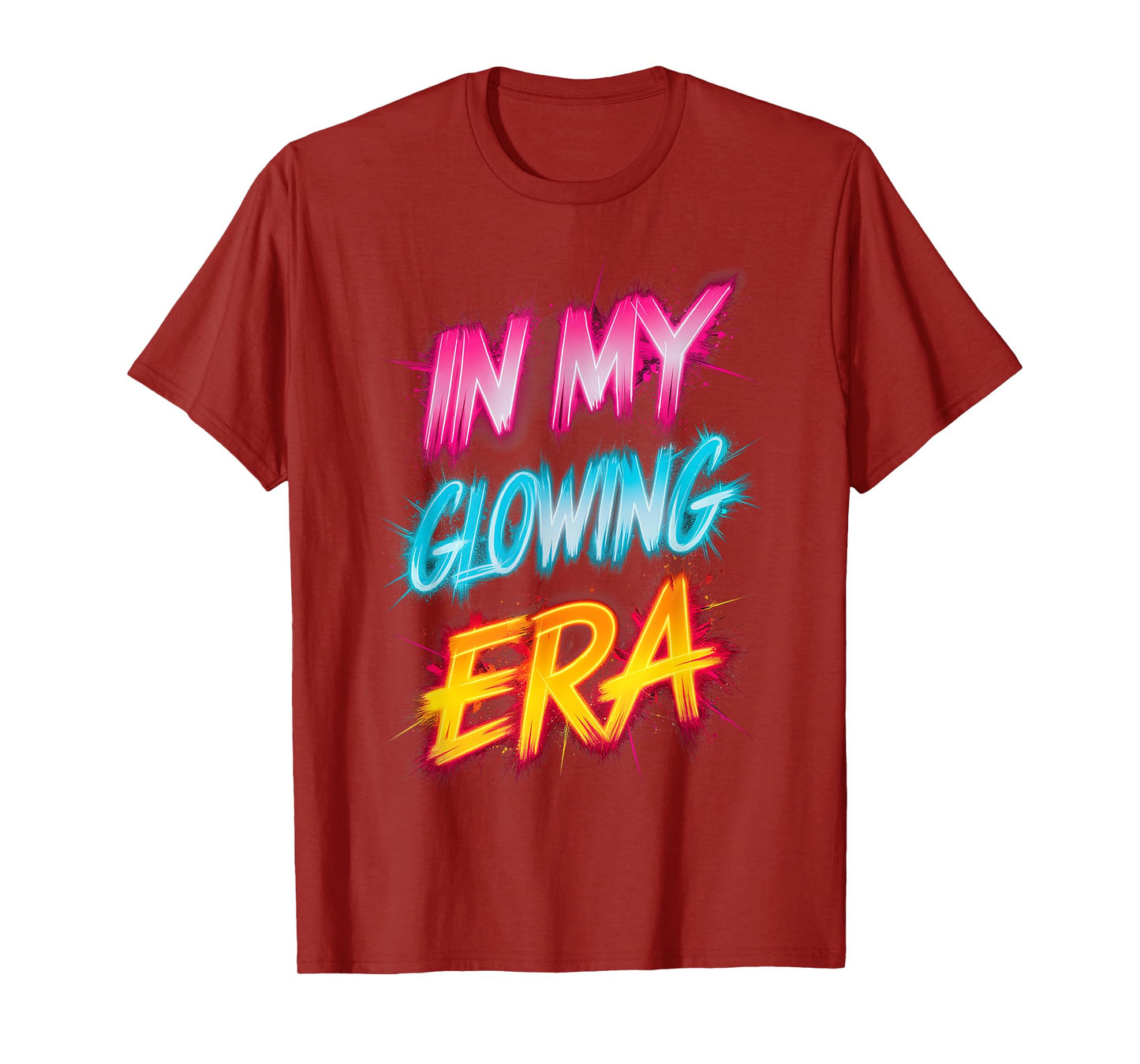 In My Glowing Era Groovy Colorful Bright T-Shirt