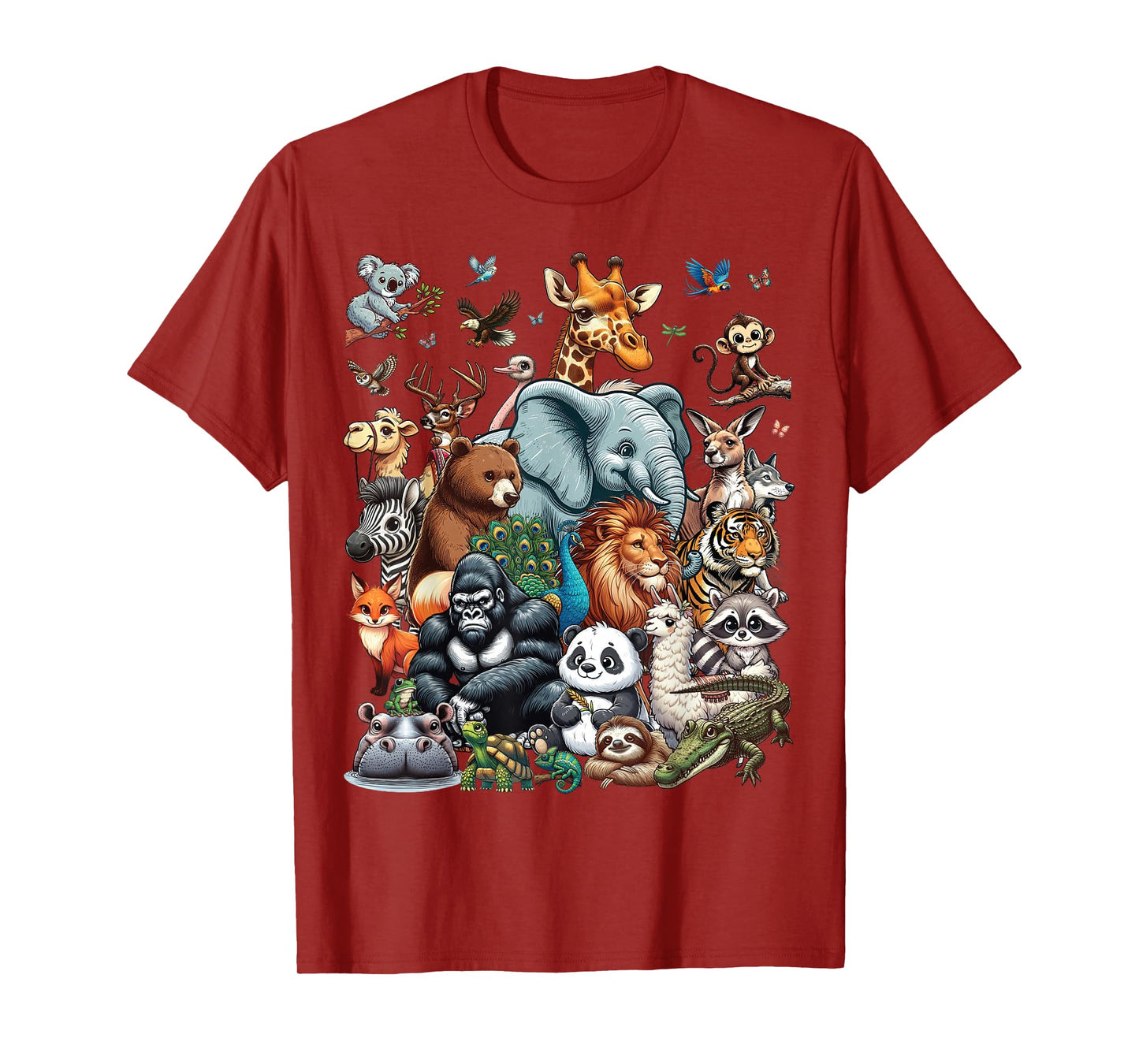 Zoo Animals Wildlife Safari Jungle Zoo Birthday Party T-Shirt