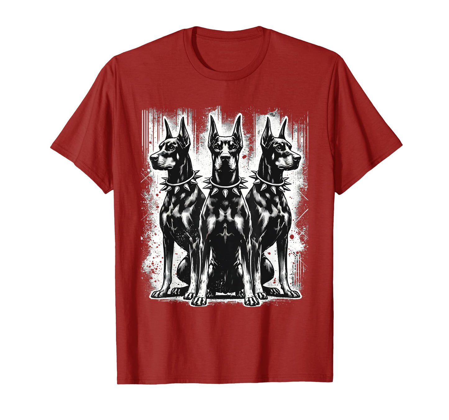 Doberman Pinscher Black and White Dog Lovers T-Shirt