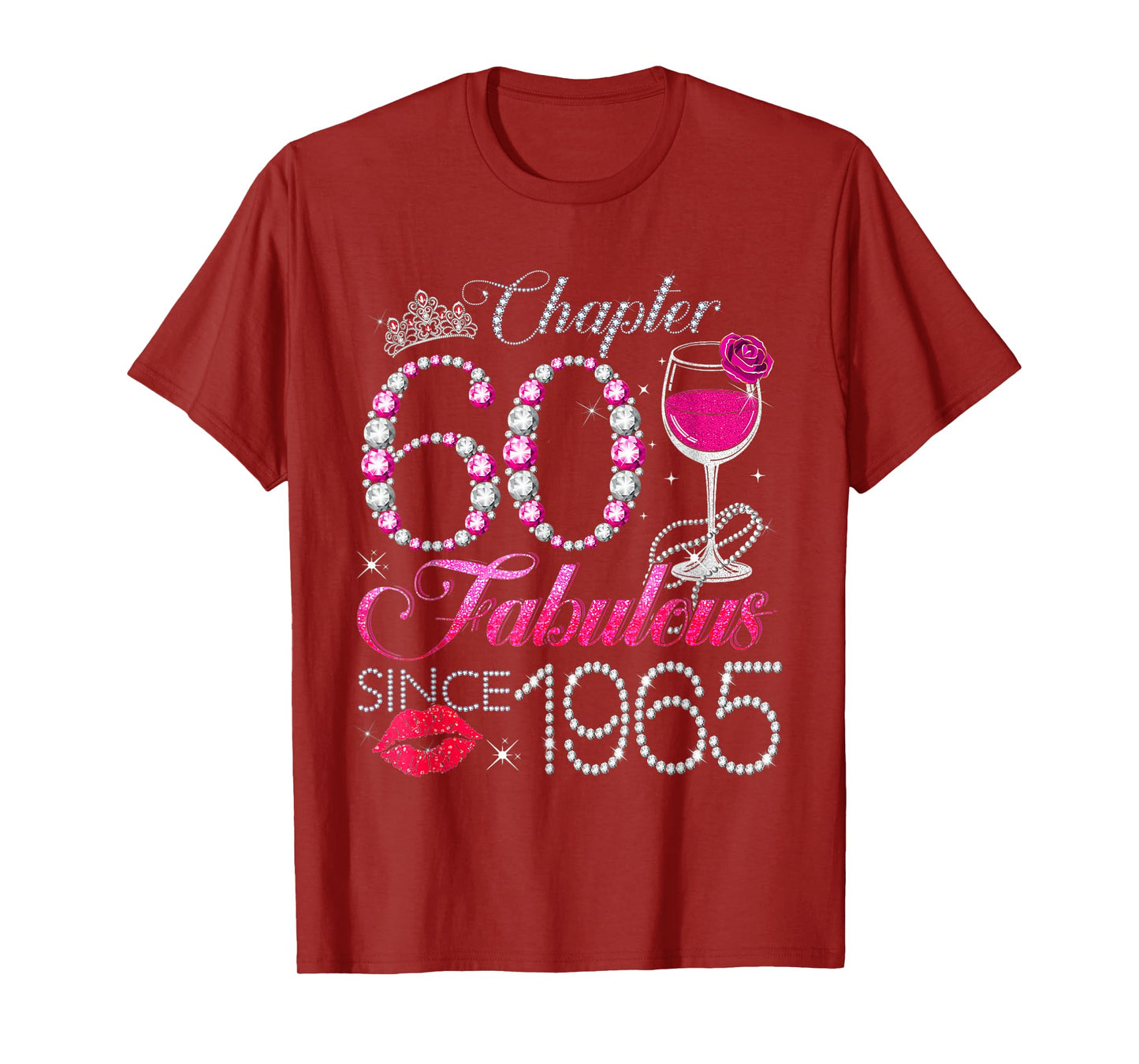Chapter 60 Fabulous Since 1965 60th Birthday Queen Diamond T-Shirt
