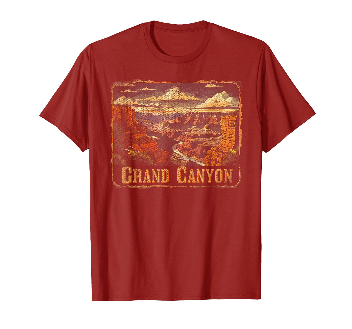 Grand Canyon - US National Park Vintage Men Women Kids Retro T-Shirt