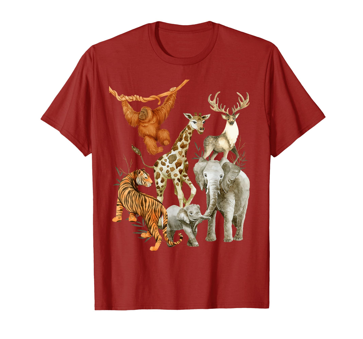Men Women and Kids Wildlife Zoo Day Party beautiful Animals T-Shirt