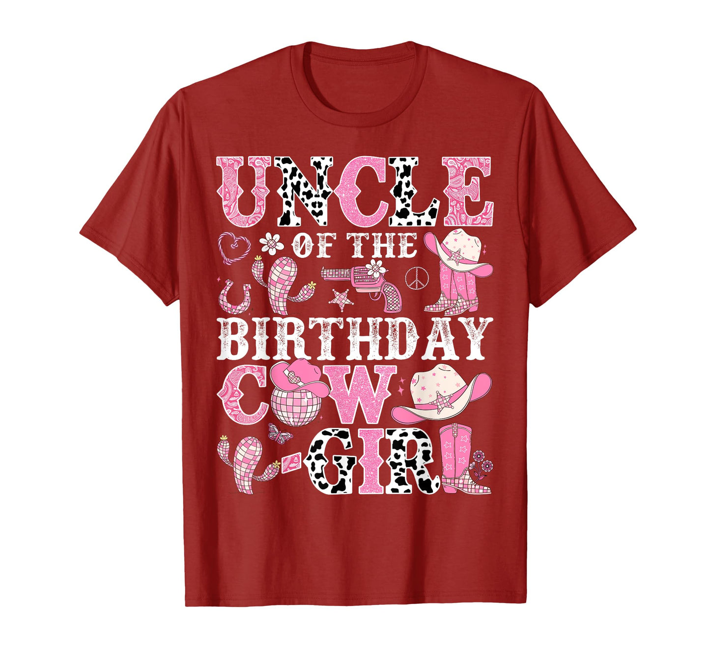 Uncle Of The Birthday Cow-Girl Rodeo CowGirl Birthday T-Shirt