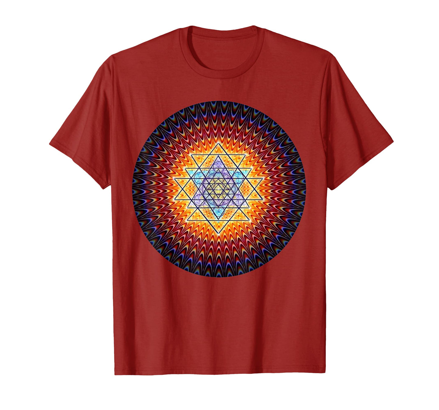 Sacred Sri Yantra Shirt - Mandala Mystical Diagram T-Shirt