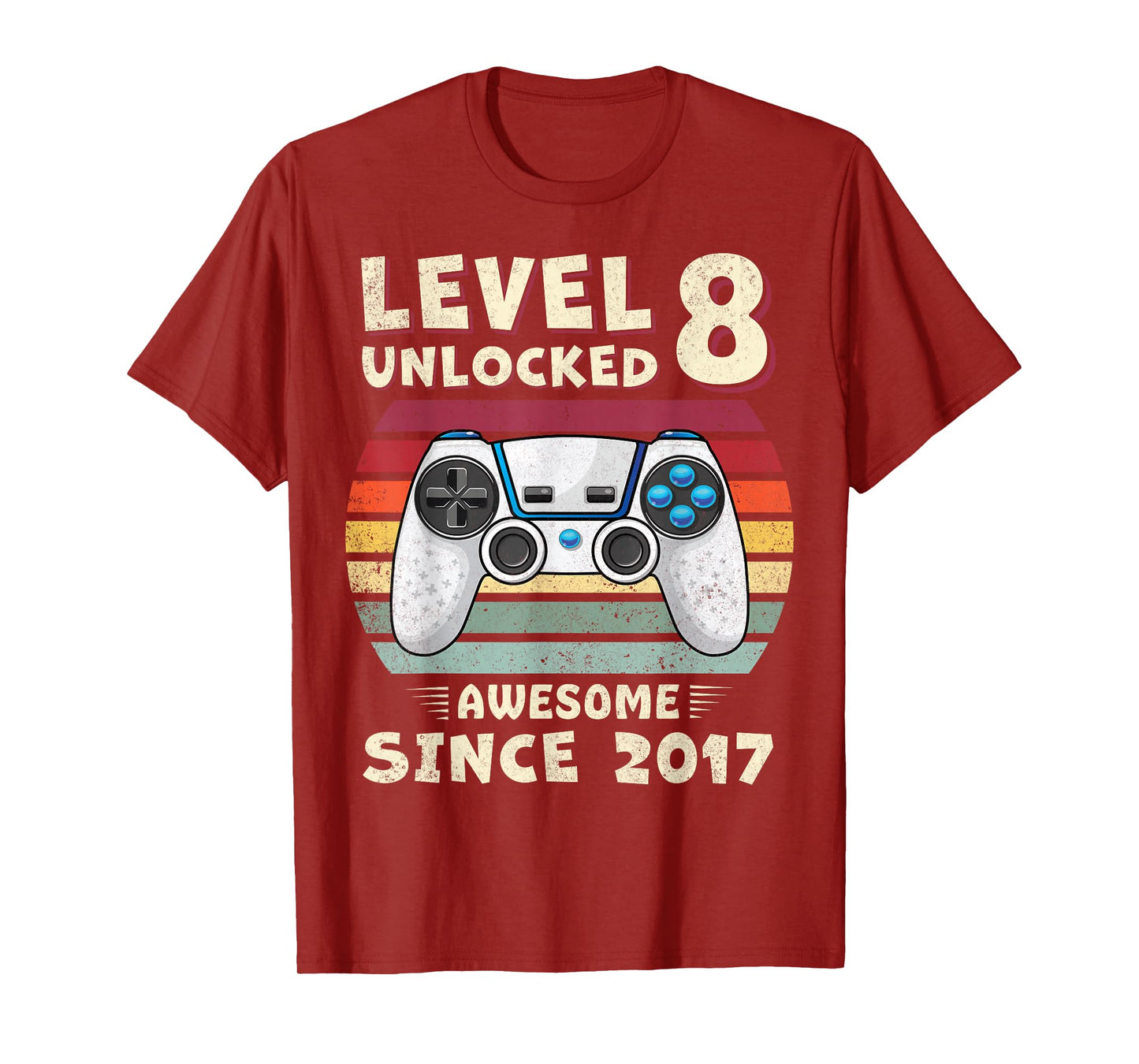 8 Year Old BDay Decorations Son Boy 8yr 2017 8th Birthday T-Shirt