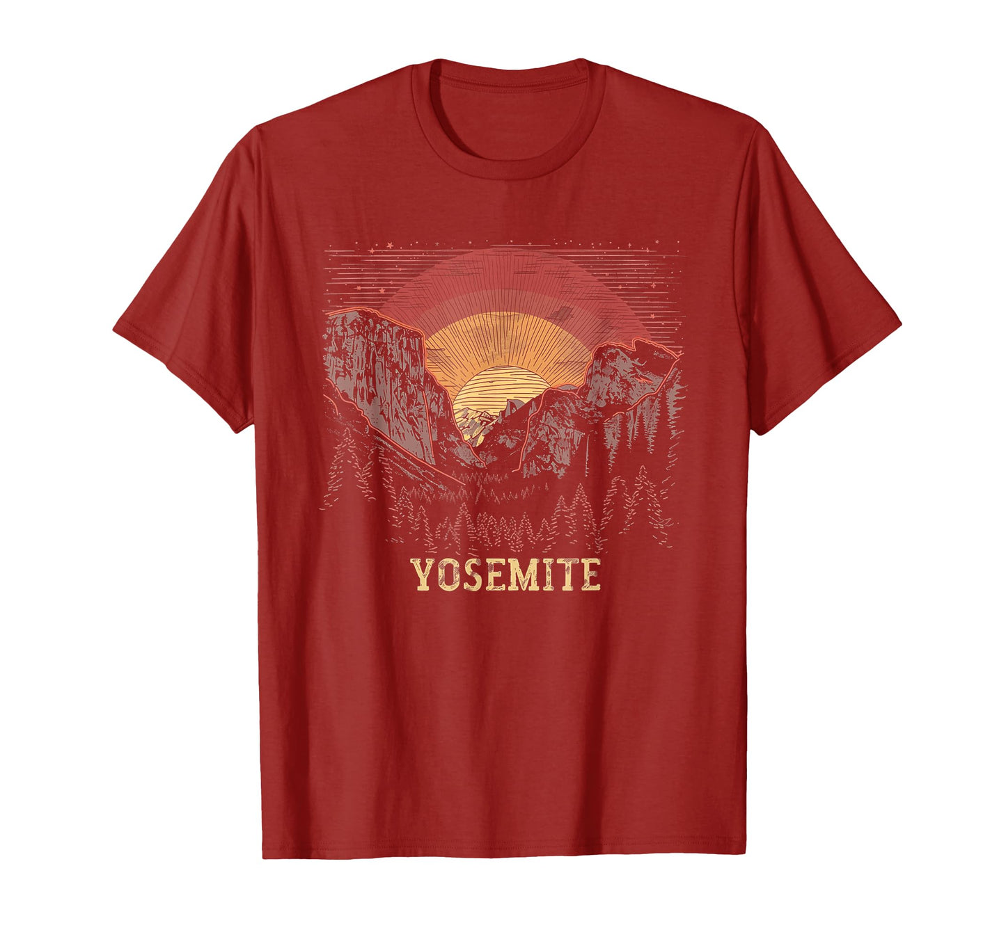 Yosemite - US National Park Vintage Men Women Kids Retro T-Shirt