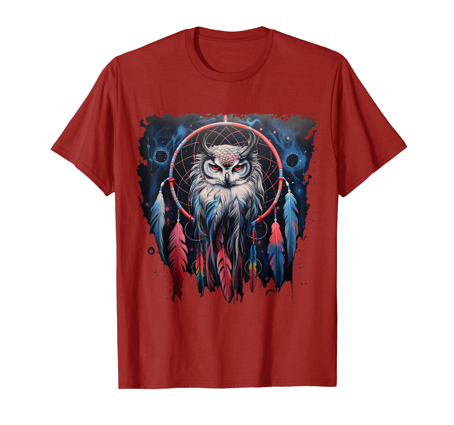 Owl T-Shirt Dream Catcher Spiritual Dream Catcher Owl T-Shirt