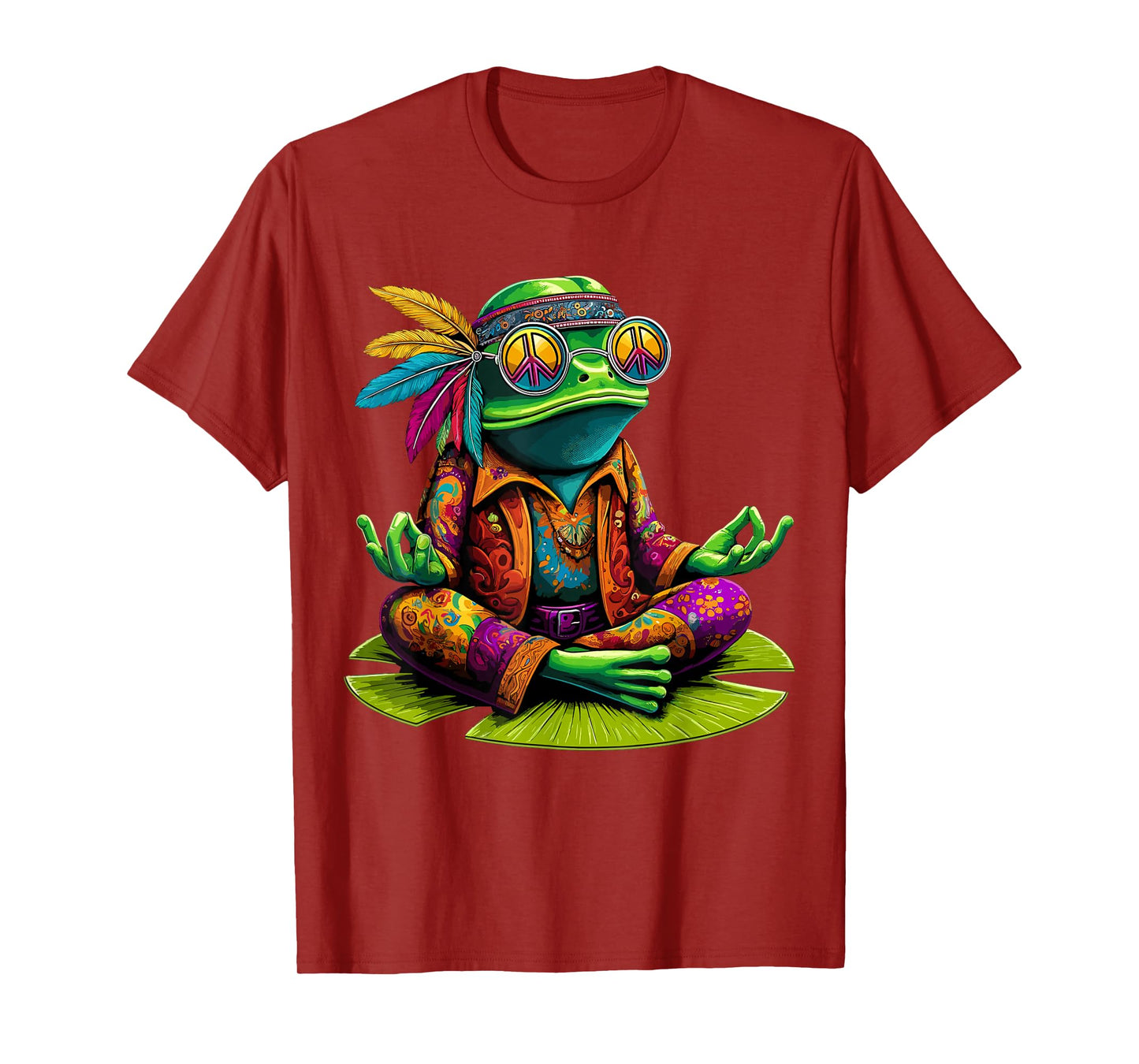 Frog Peace Sign Hippie Frog T-Shirt