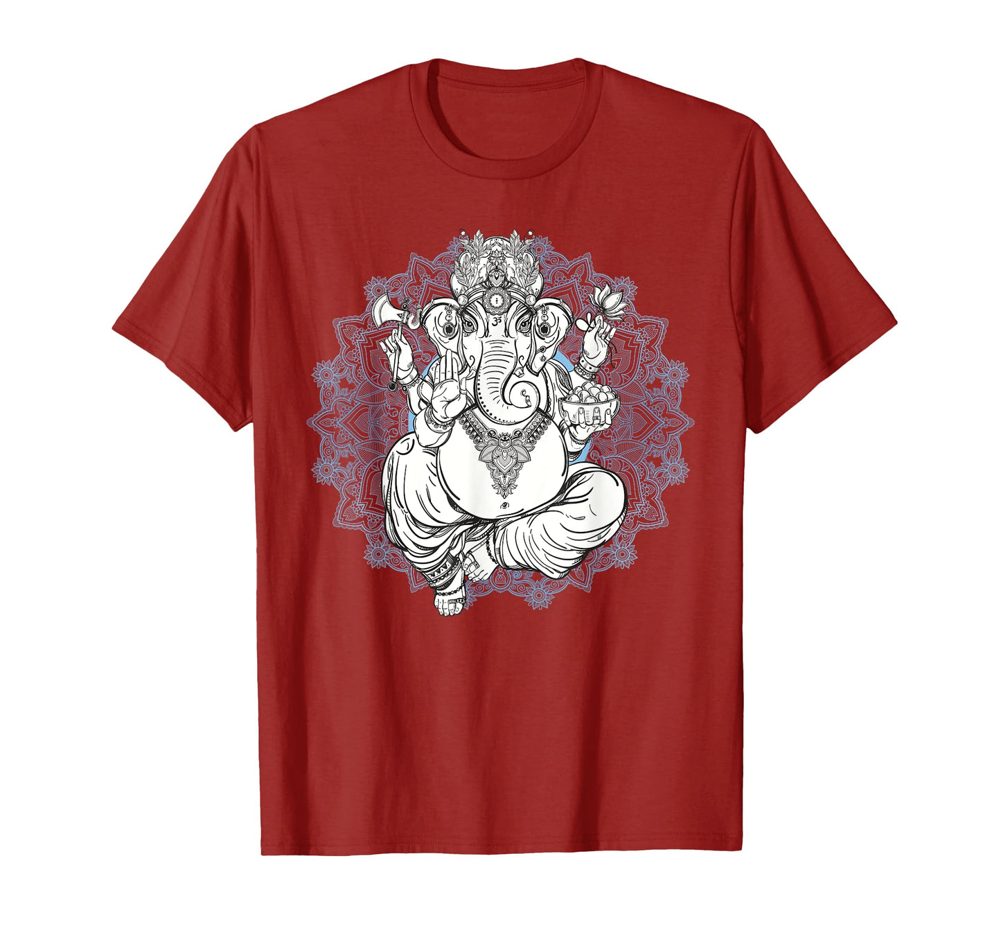 Hindu Elephant God Ganesha Tshirt - Oriental India Henna Tee T-Shirt