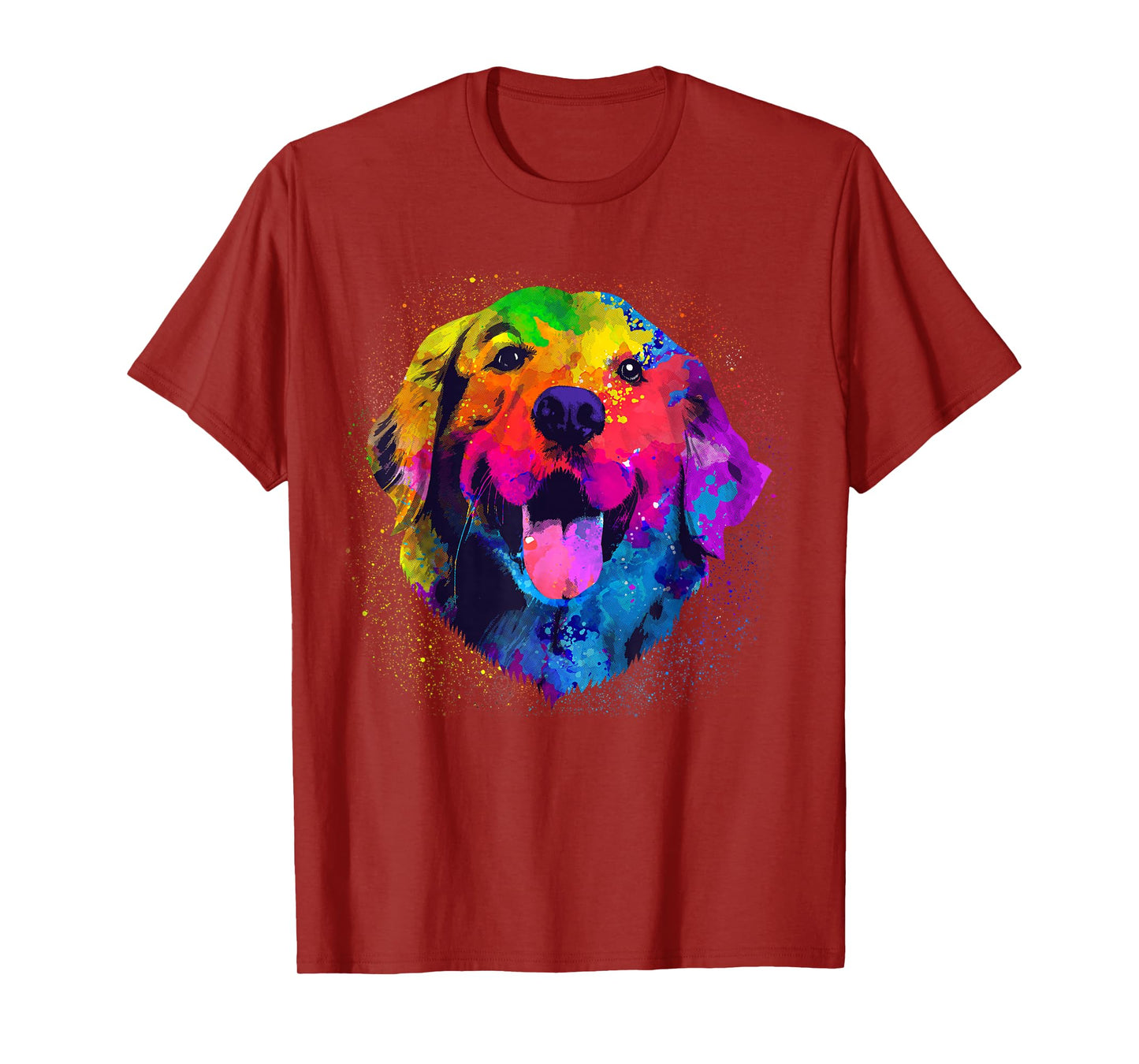 Golden Retriever Art For Men Women Golden Retriever Lover T-Shirt