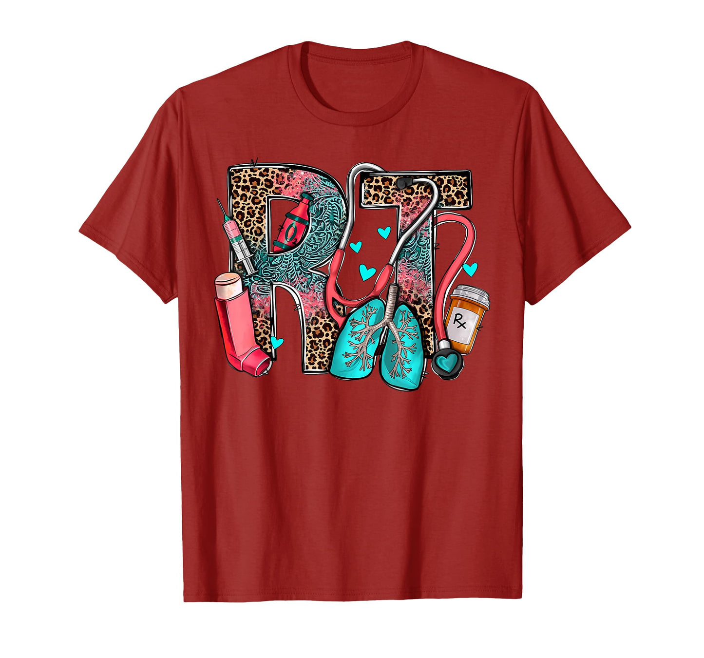 Rt Respiratory Therapist Stethoscope Nurse Western Nursing T-Shirt