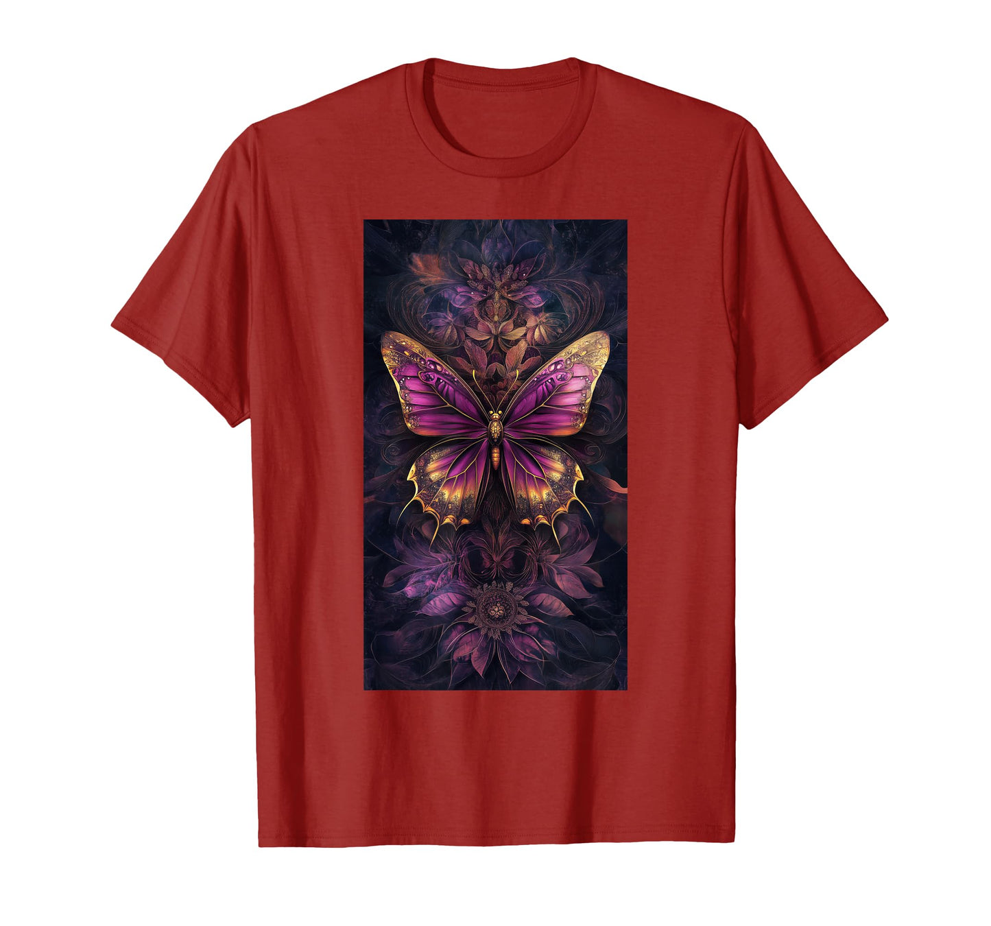 Floral Patterns Butterfly art Purple butterfly T-Shirt