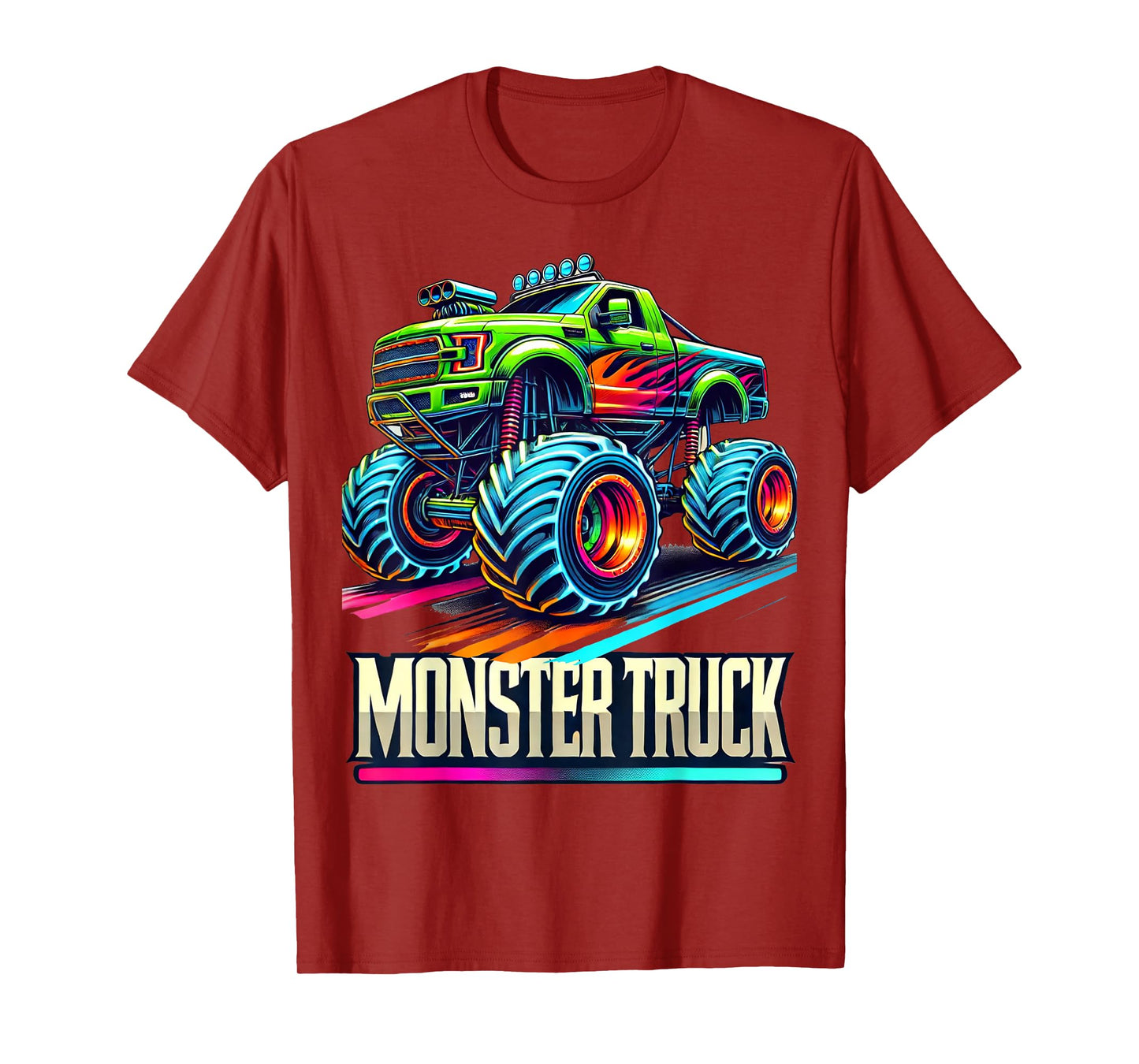 Monster Truck Birthday Party Retro Vintage Monster Trucks T-Shirt
