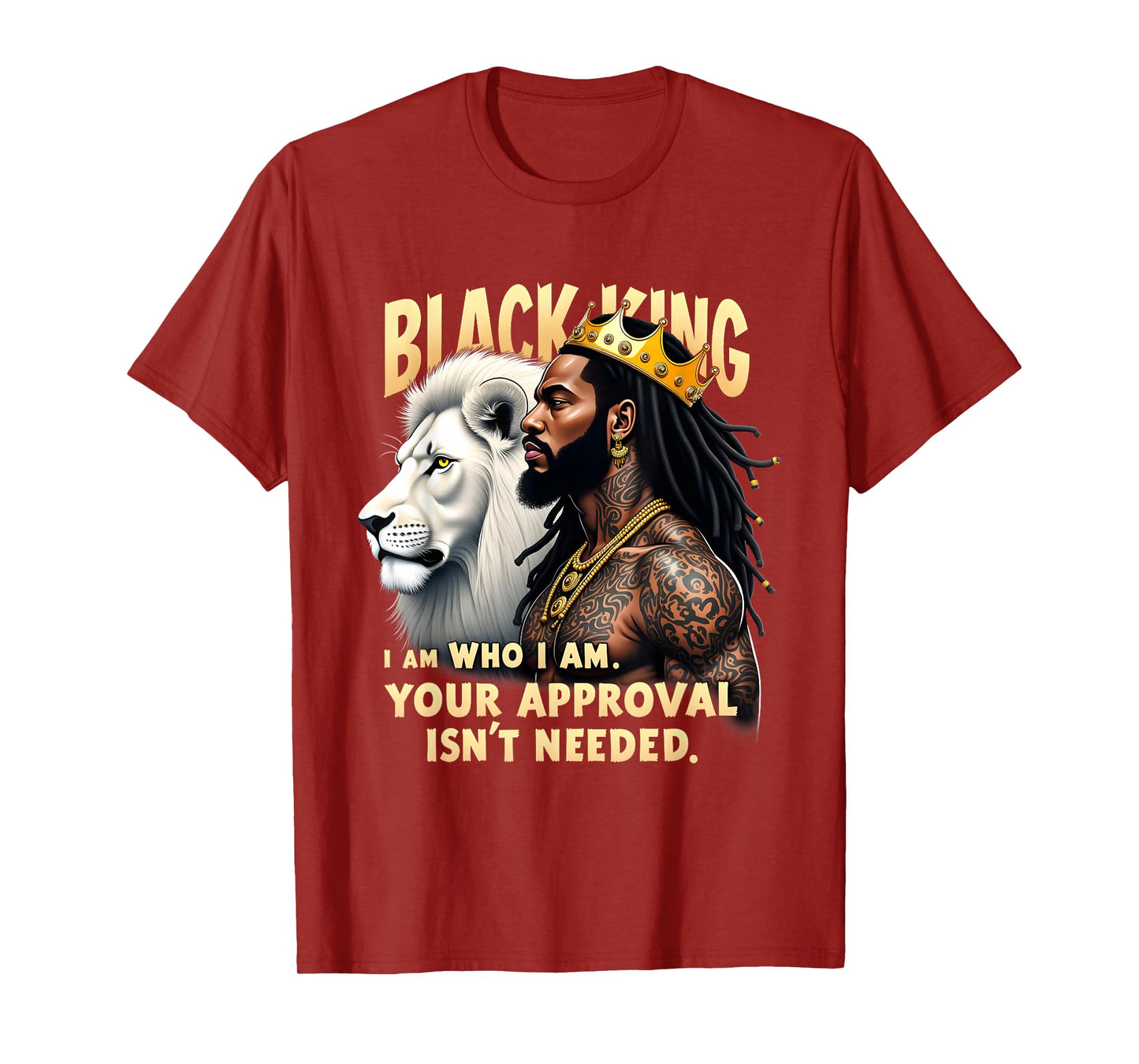 Black King African American Men Black History Month Graphic T-Shirt