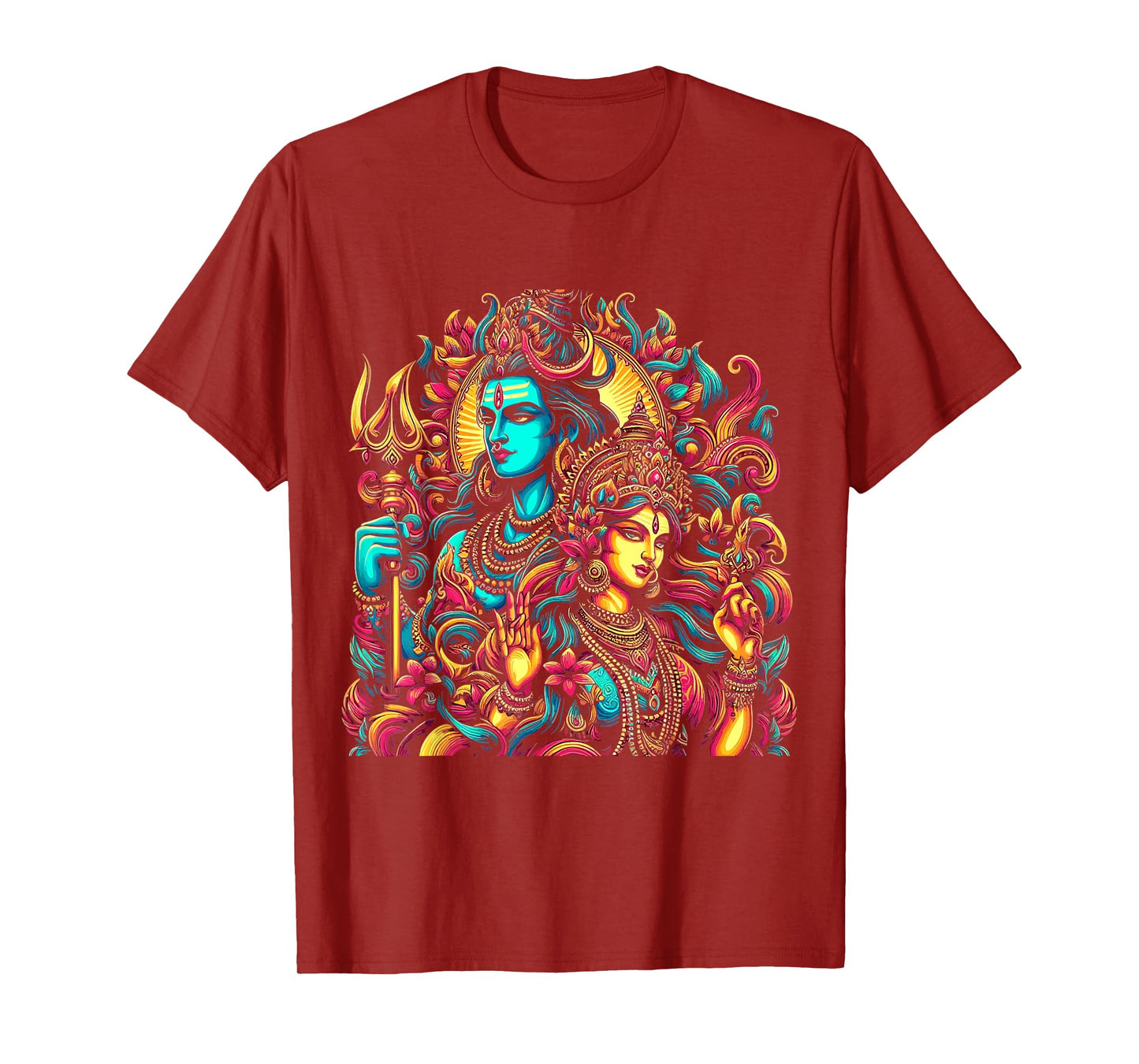 Lord Shiva Durga Hindu God Mahadeva Goddess Goddess Parvati T-Shirt