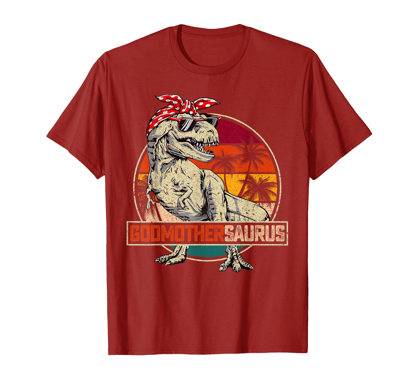 Godmothersaurus T Rex Dinosaur Godmother Saurus Family Match T-Shirt