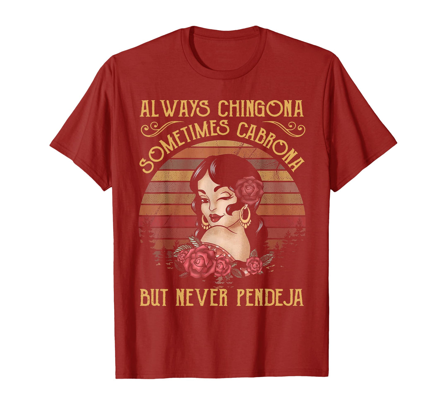 Always Chingona Sometimes Cabrona Black Women's Yoga T-Shirt