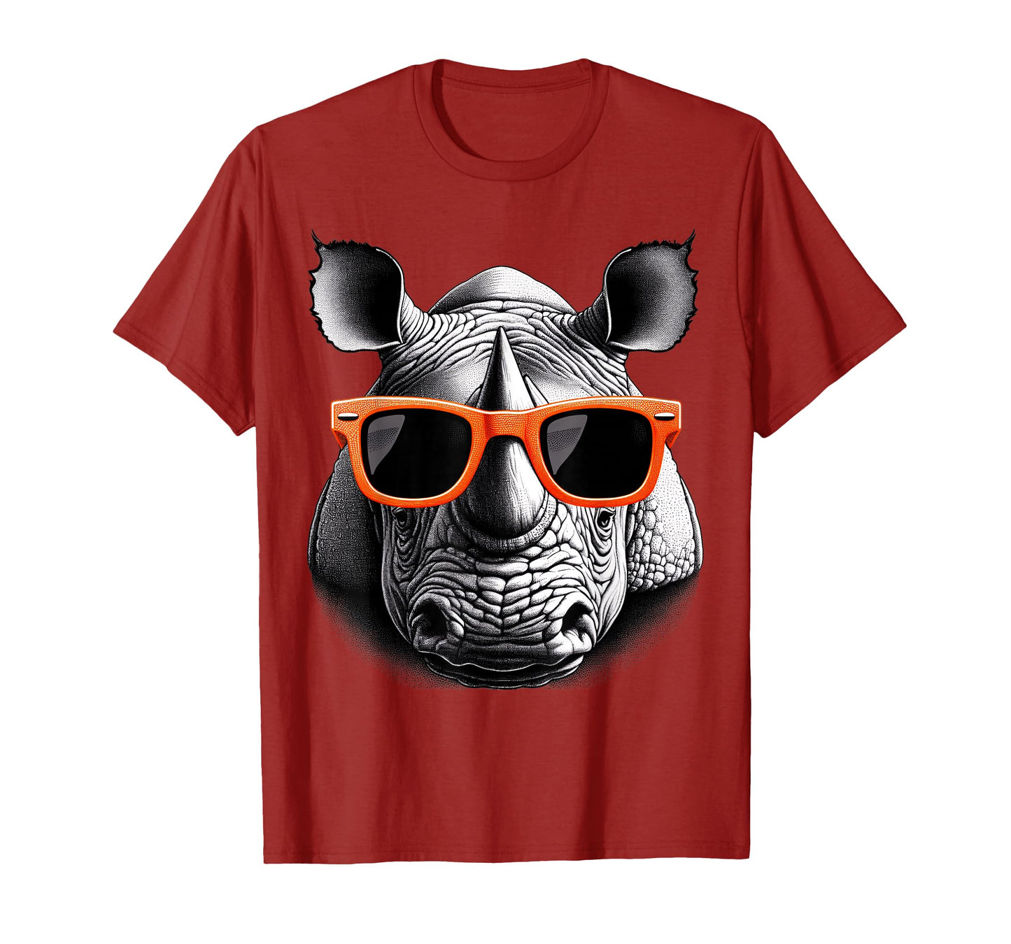 Cool Rhino Wearing Sunglasses Graphic Art T-Shirt