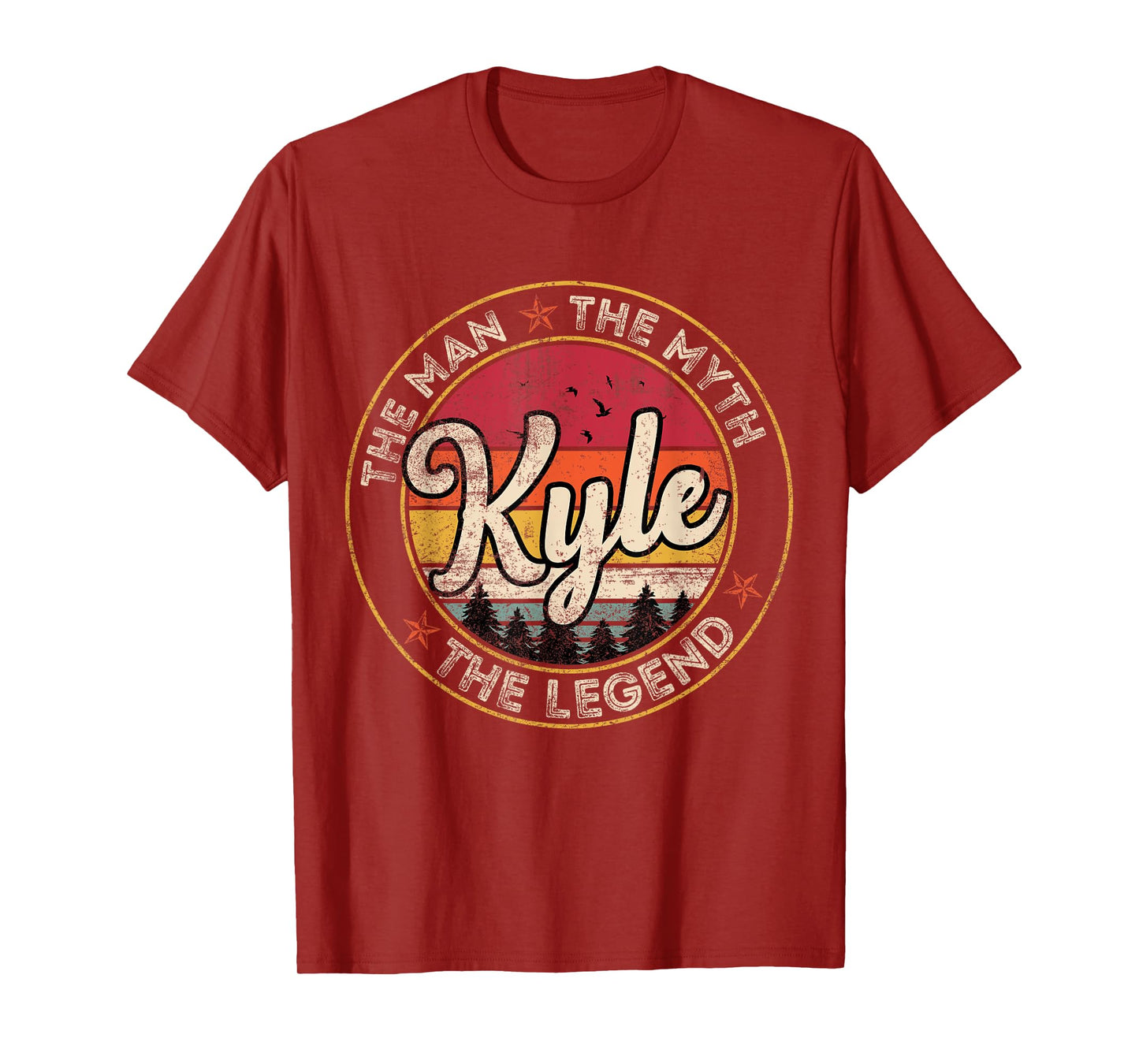 Kyle The Man The Myth The Legend Personalized Name T-Shirt