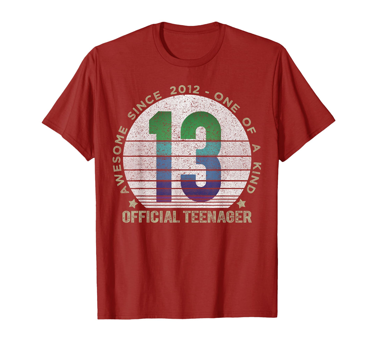 Official Teenager 13 Year Old Gifts Vintage 13th Birthday T-Shirt
