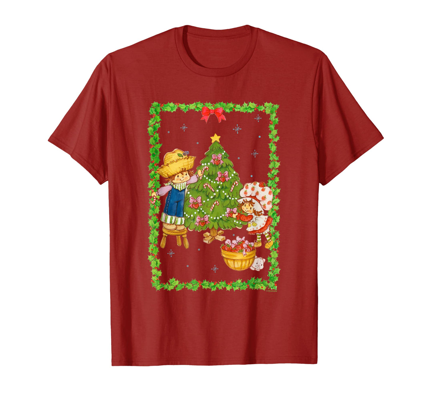 Strawberry Shortcake Huckleberry Pie Christmas Tree Poster T-Shirt
