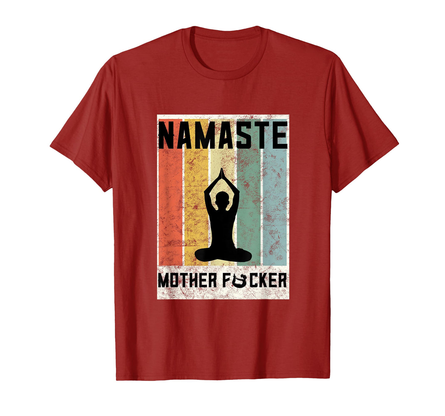 Retro Yoga Lovers Gift Ideas Namaste Mother F Let That Shit T-Shirt