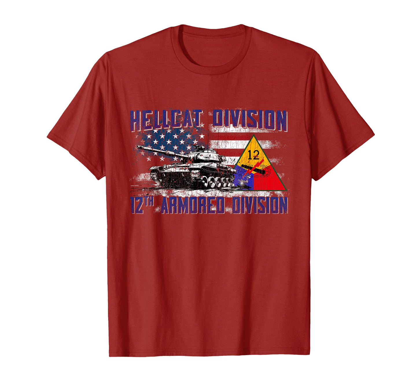 Veteran 12th Armored Division Vintage Gifts T-Shirt for Men Women Girls Kids