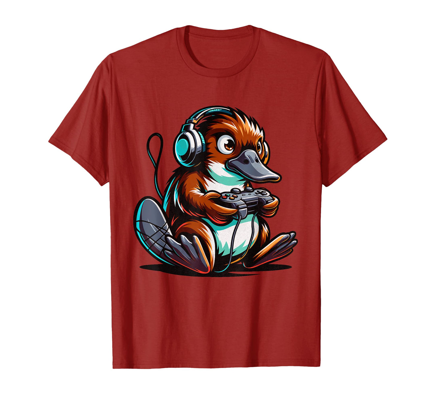 Platypus Shirt Kids Funny Platypus and Video Games Lover T-Shirt