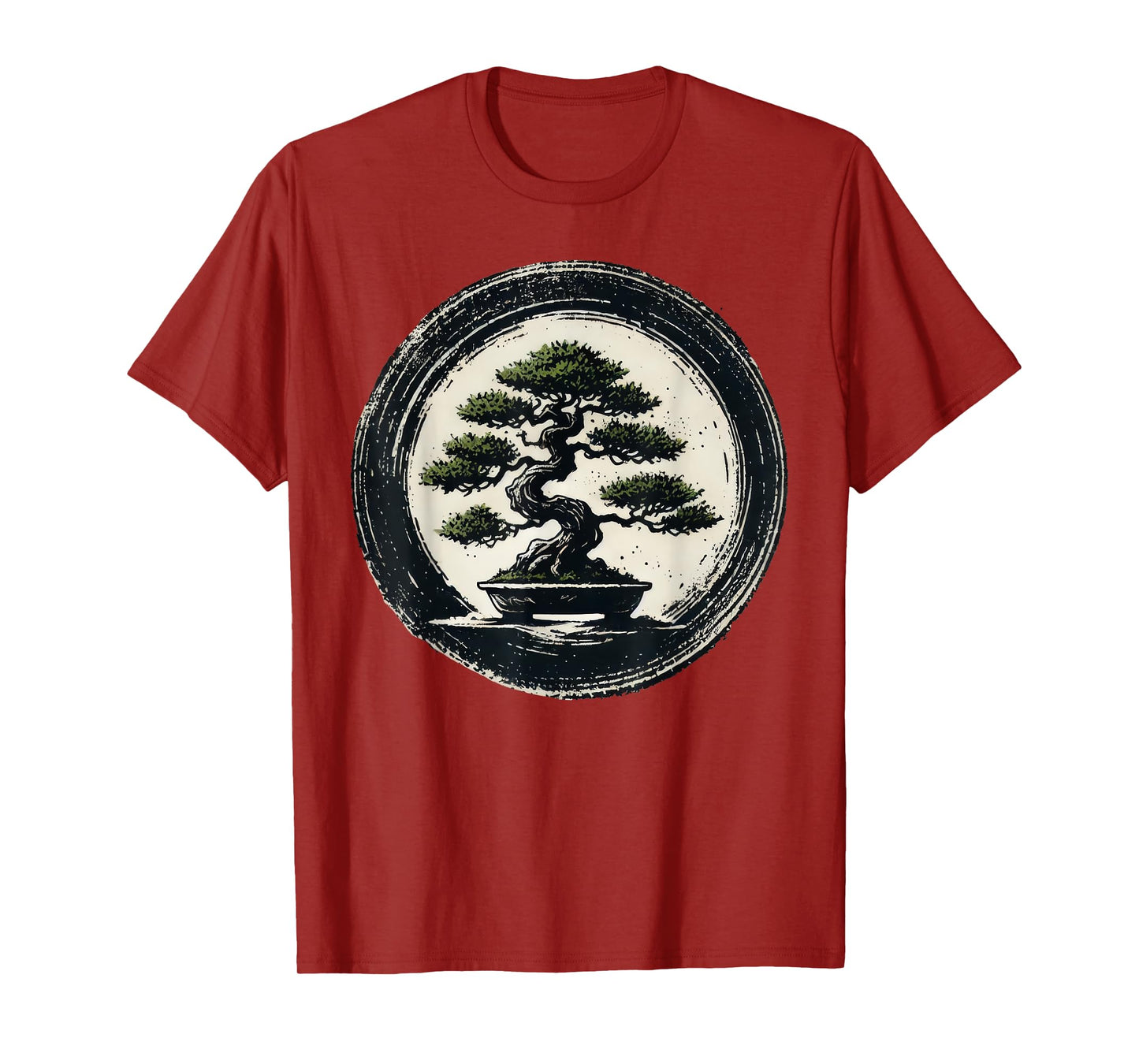 Japanese Bonsai Tree Zen Enso Circle T-Shirt
