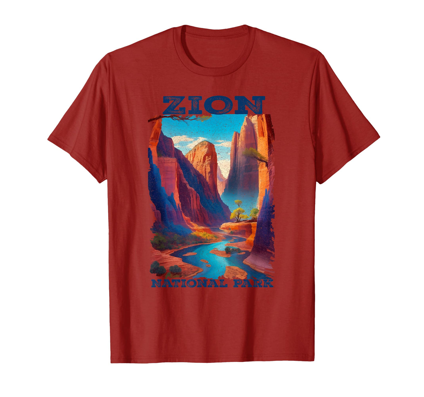 Zion National Park Utah Vintage The Narrows Vintage T-Shirt