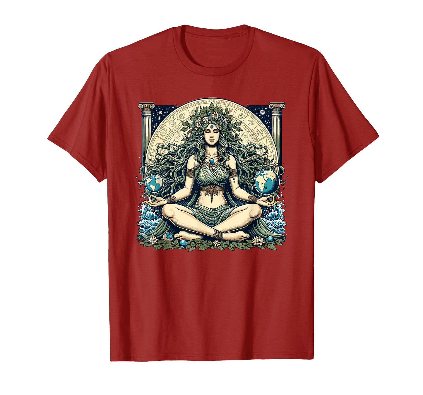 Earth Day Gaia Greek Pagan Mother Earth Hippie Nature Witchy T-Shirt