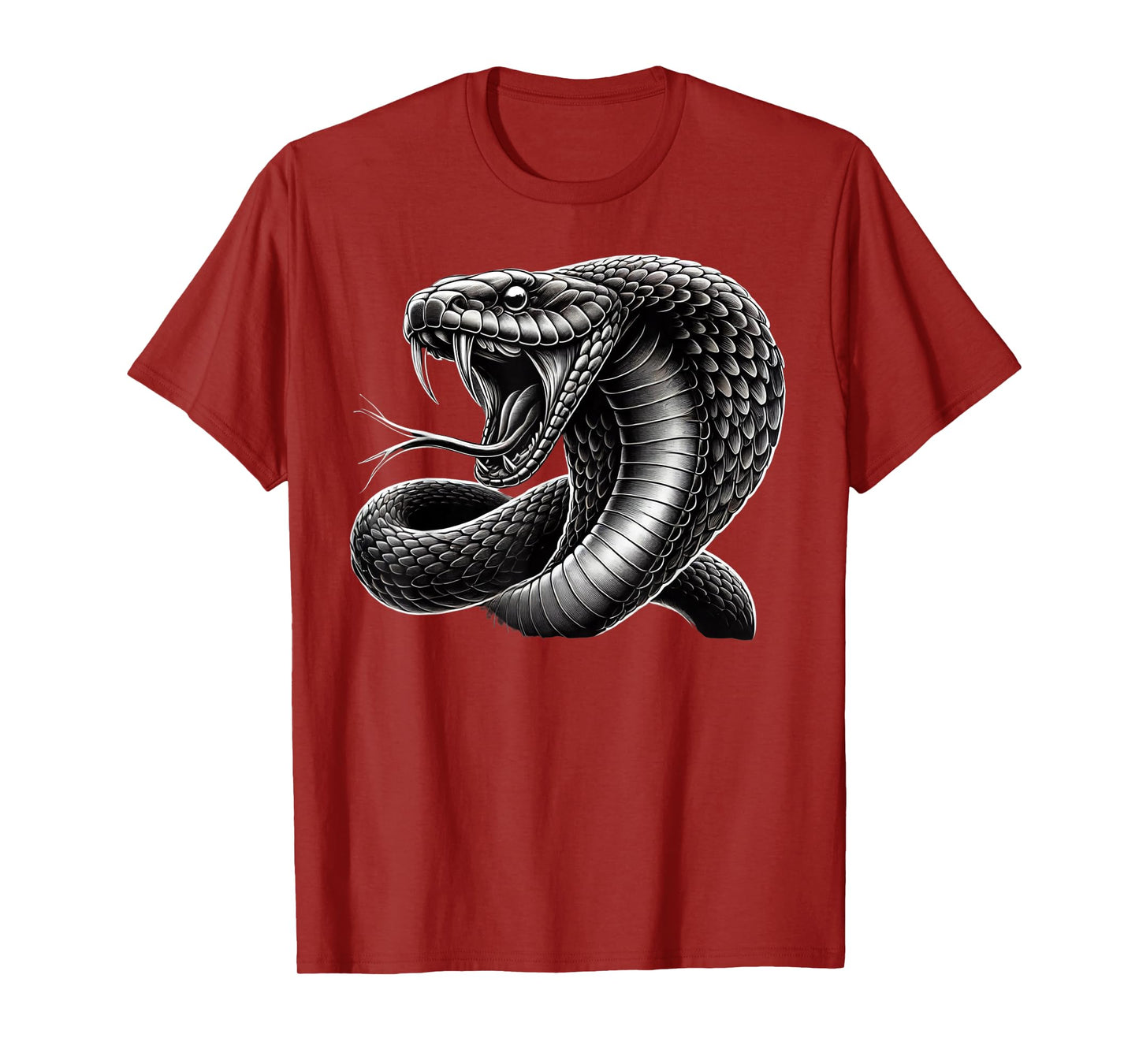 King Cobra Striking Pose Fierce Snake Lovers King Cobra T-Shirt