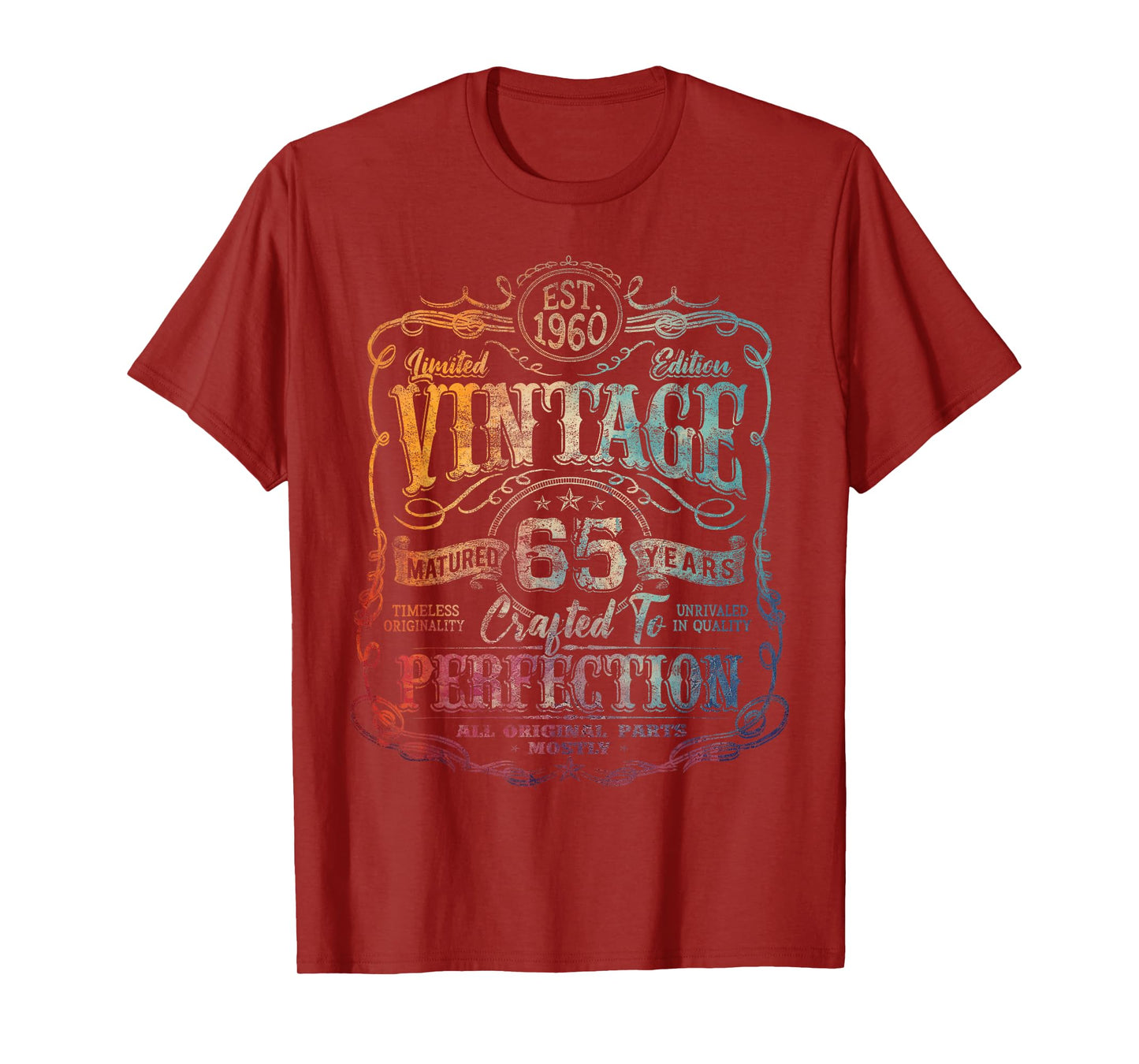 Vintage 1960 Limited Edition Shirt 65 year old 65th Birthday T-Shirt