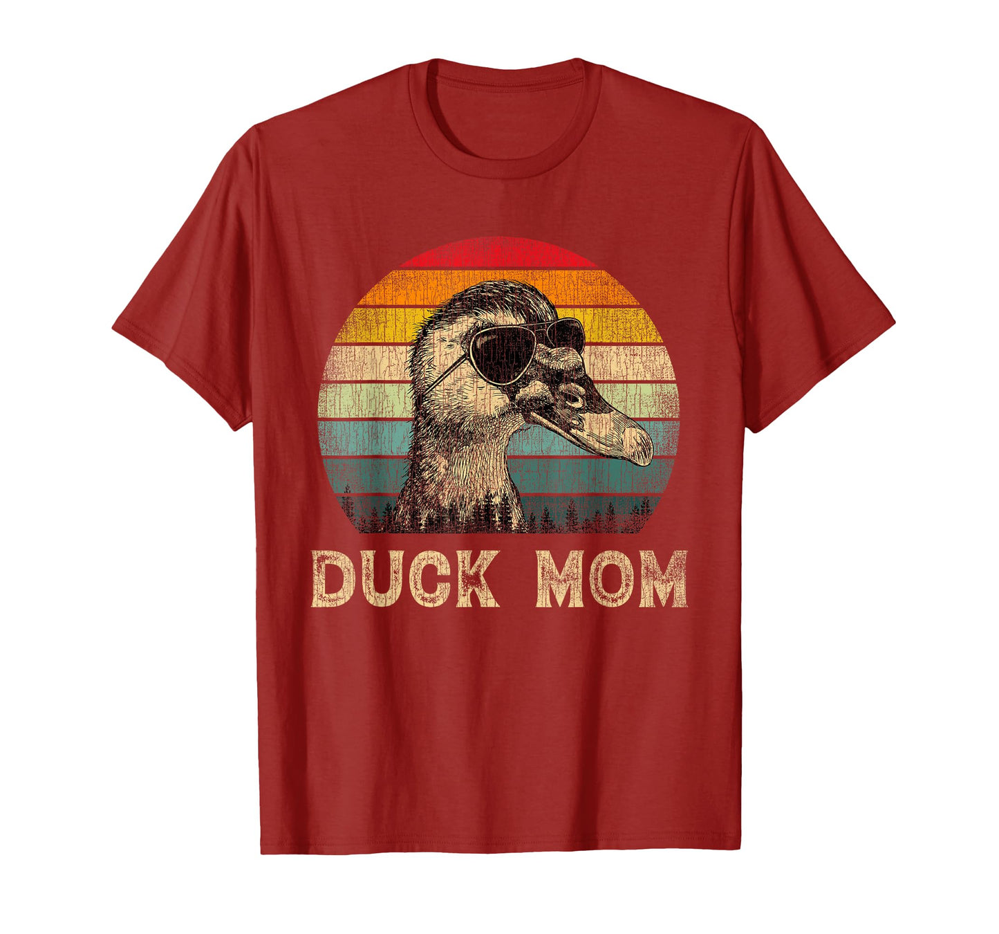 Vintage Duck Mom Duck Lovers Mommy Mother's Day T-Shirt