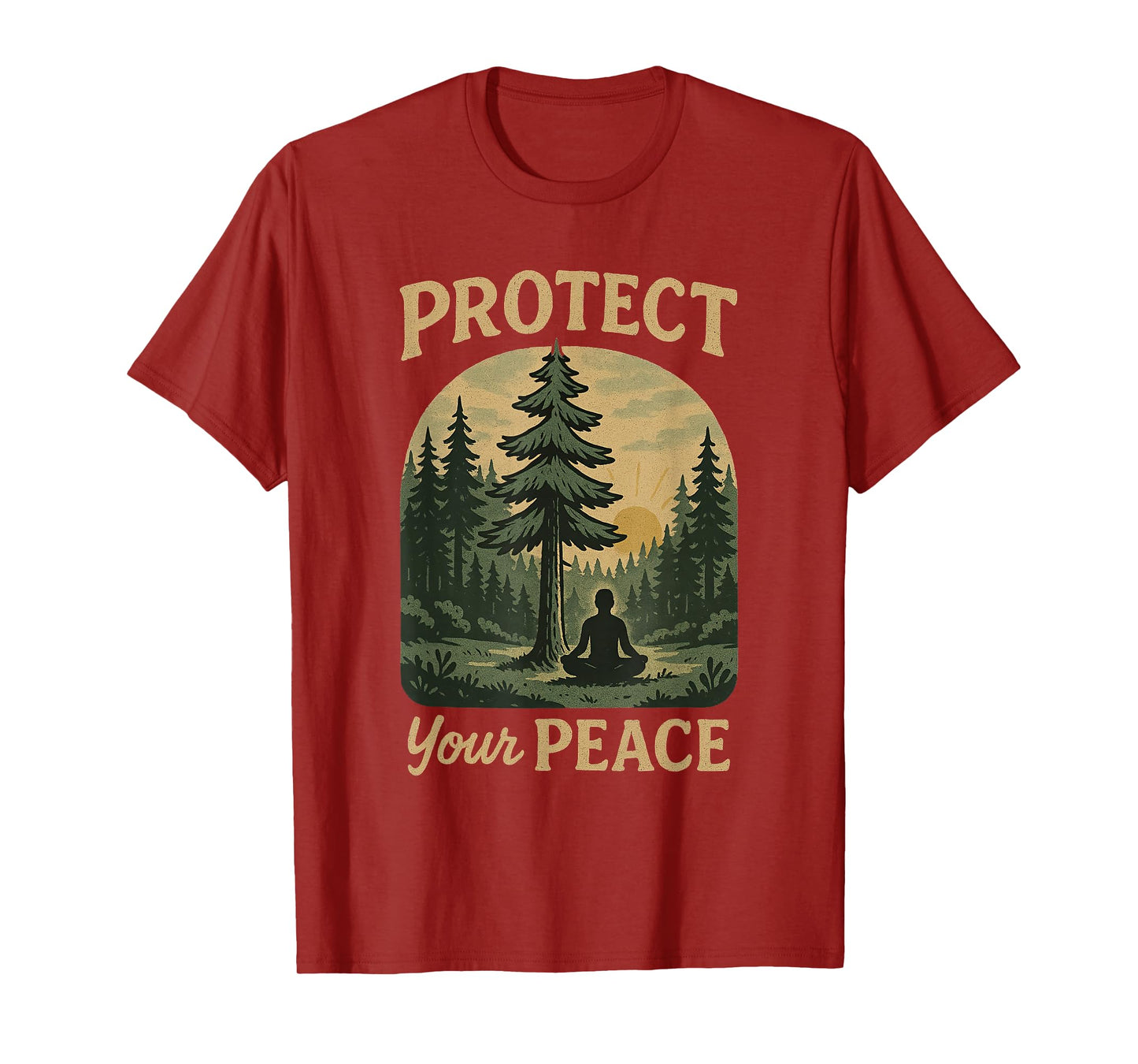 Protect Your Peace Mental Health Awareness Nature T-Shirt