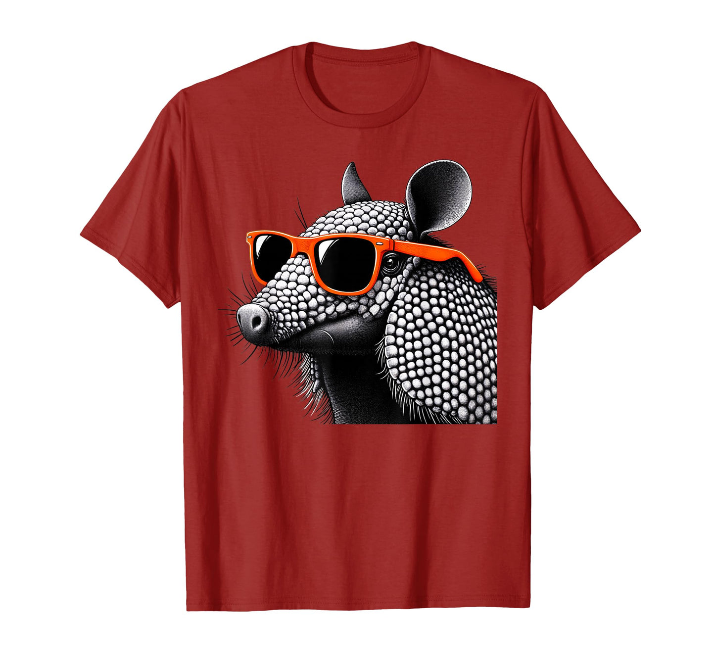 Cool Armadillo Wearing Sunglasses Graphic Art T-Shirt