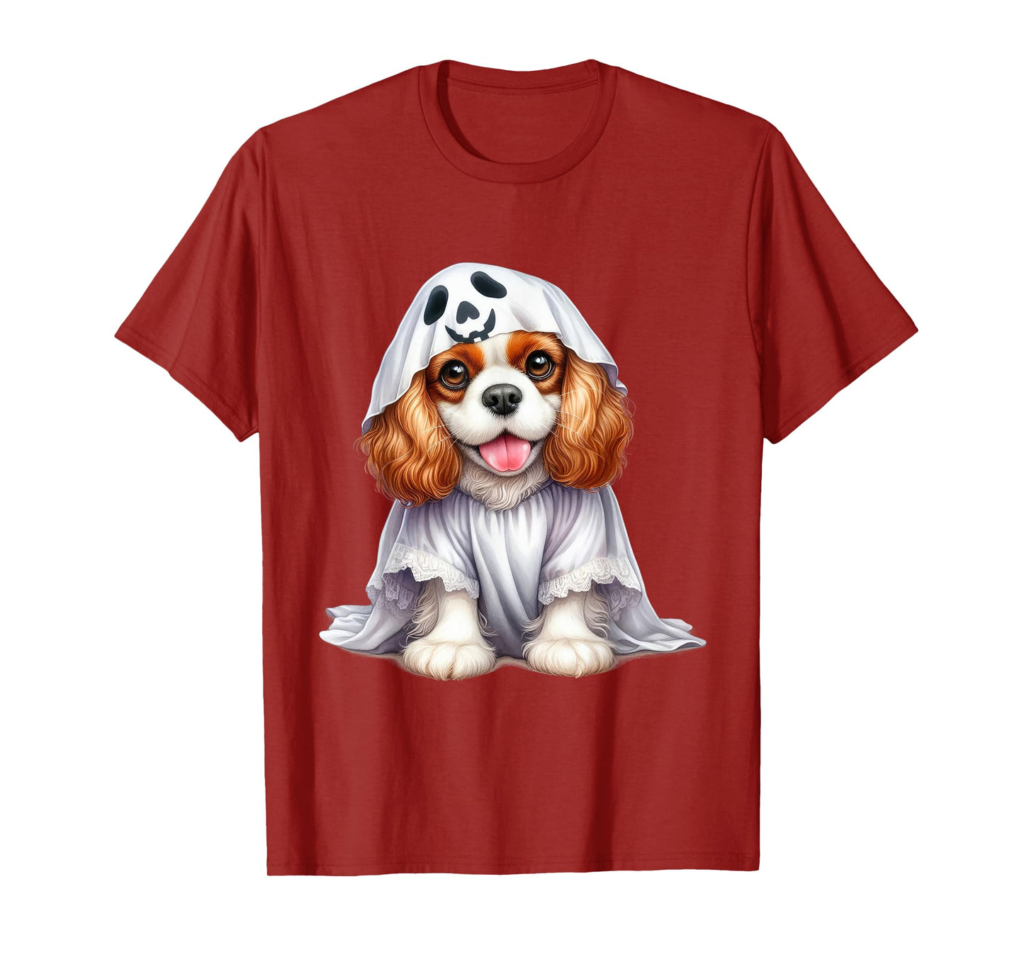Funny Ghost Cavalier King Charles Spaniel Dog Lover T-Shirt