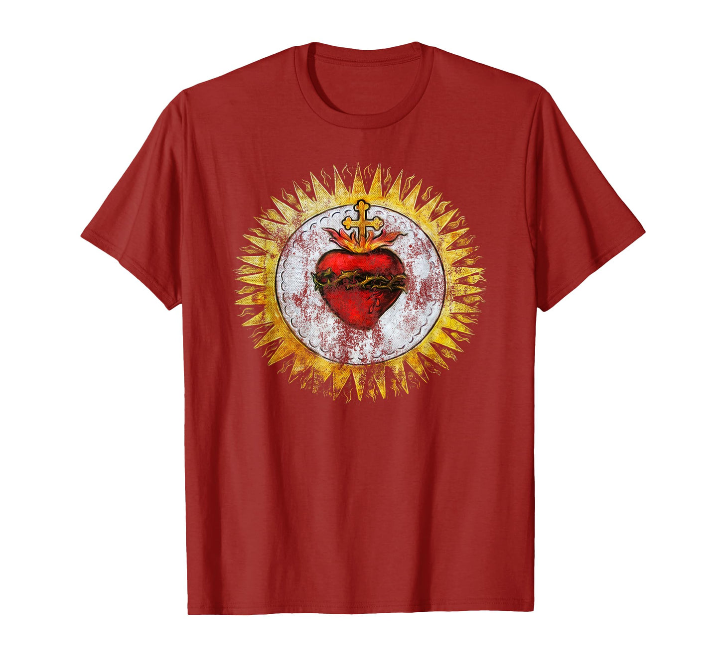 Sacred Heart of Jesus Christ Vintage Christian T-Shirt T-Shirt