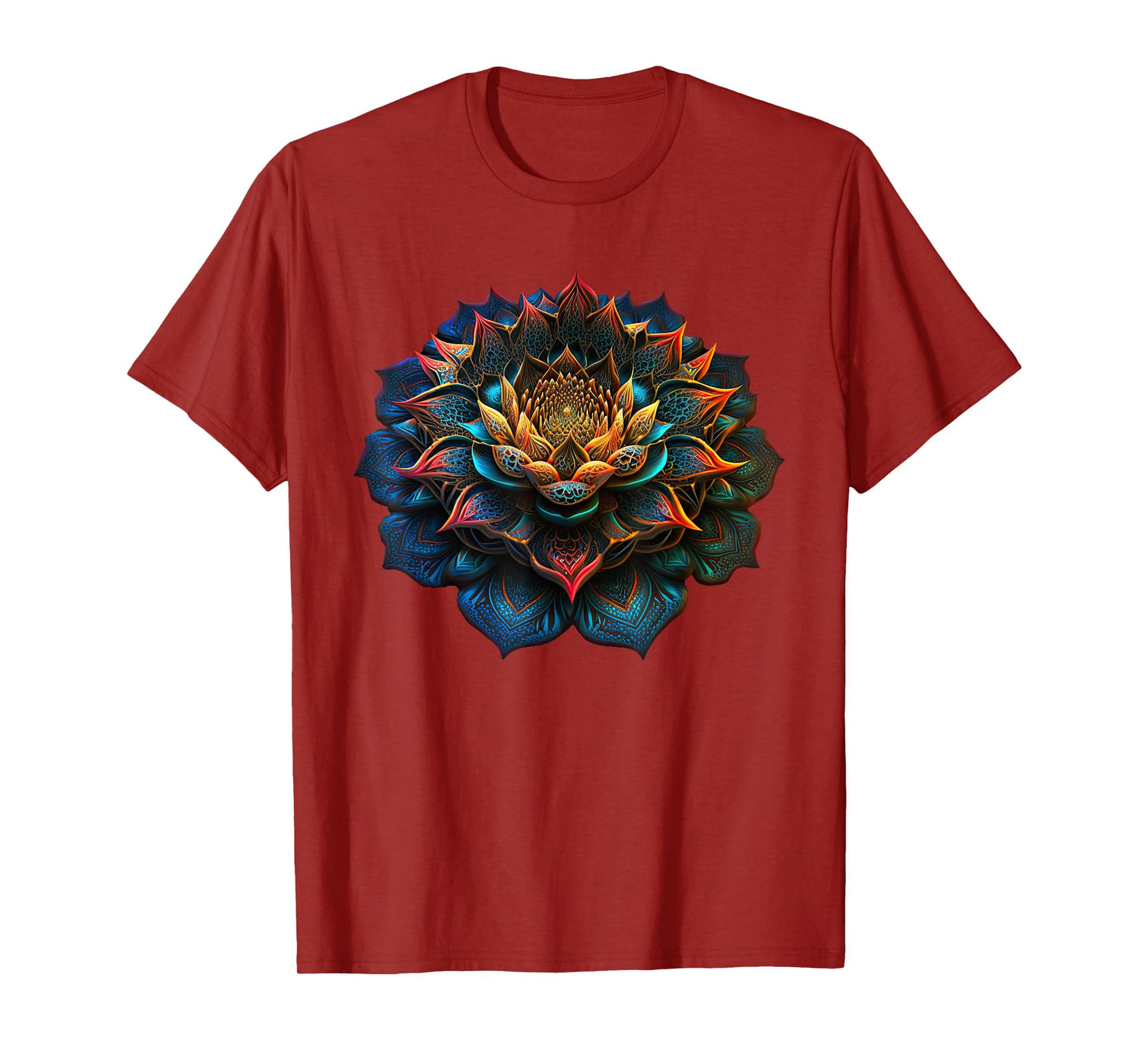 Lotus Flower Yoga Zen Bohemian Namaste Meditation.. T-Shirt