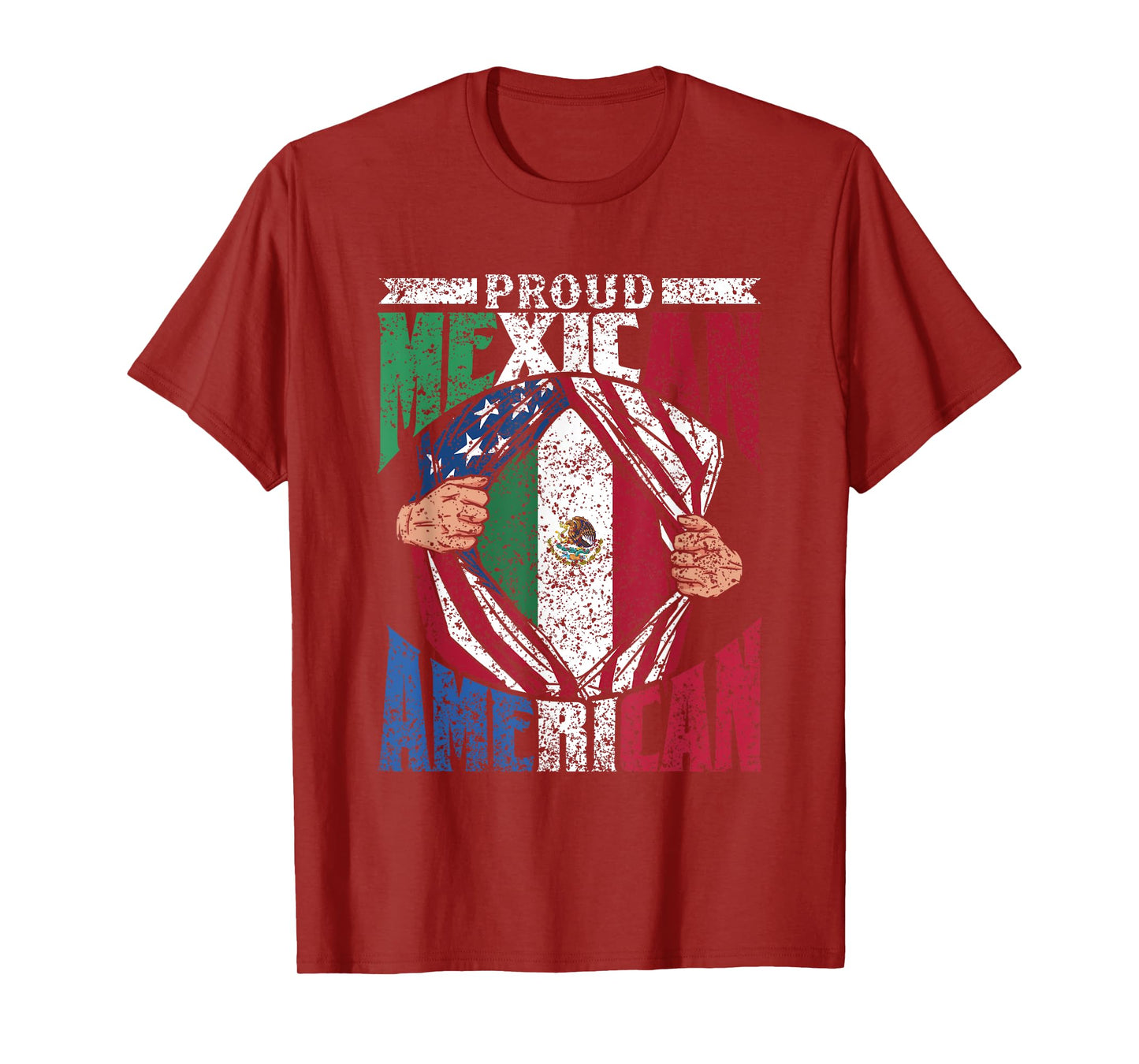 Proud Mexican American America Mexico Usa Mexican American T-Shirt