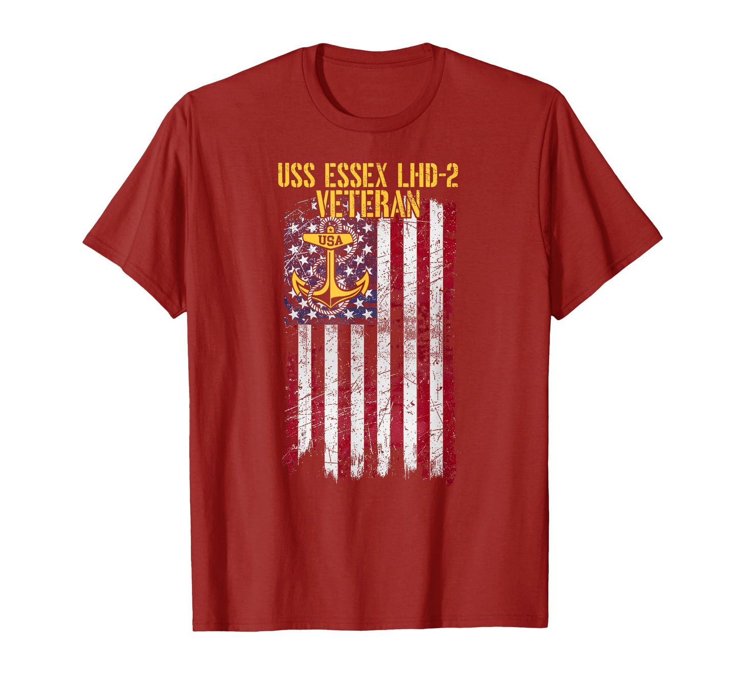 USS Essex LHD-2 Amphibious Assault Ship Veteran T-Shirt