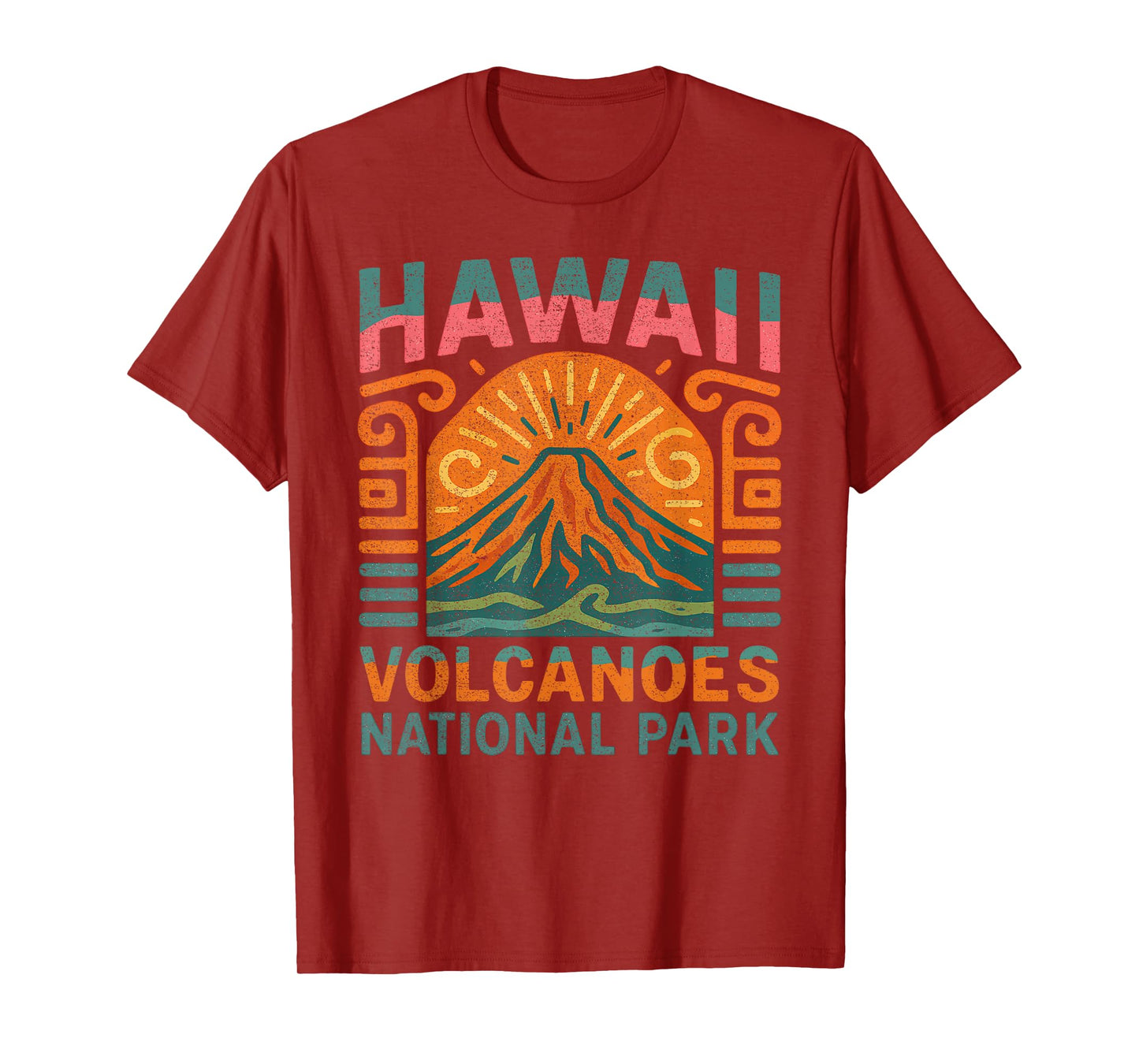 Vintage Hawaii Volcanoes National Park Retro T-Shirt